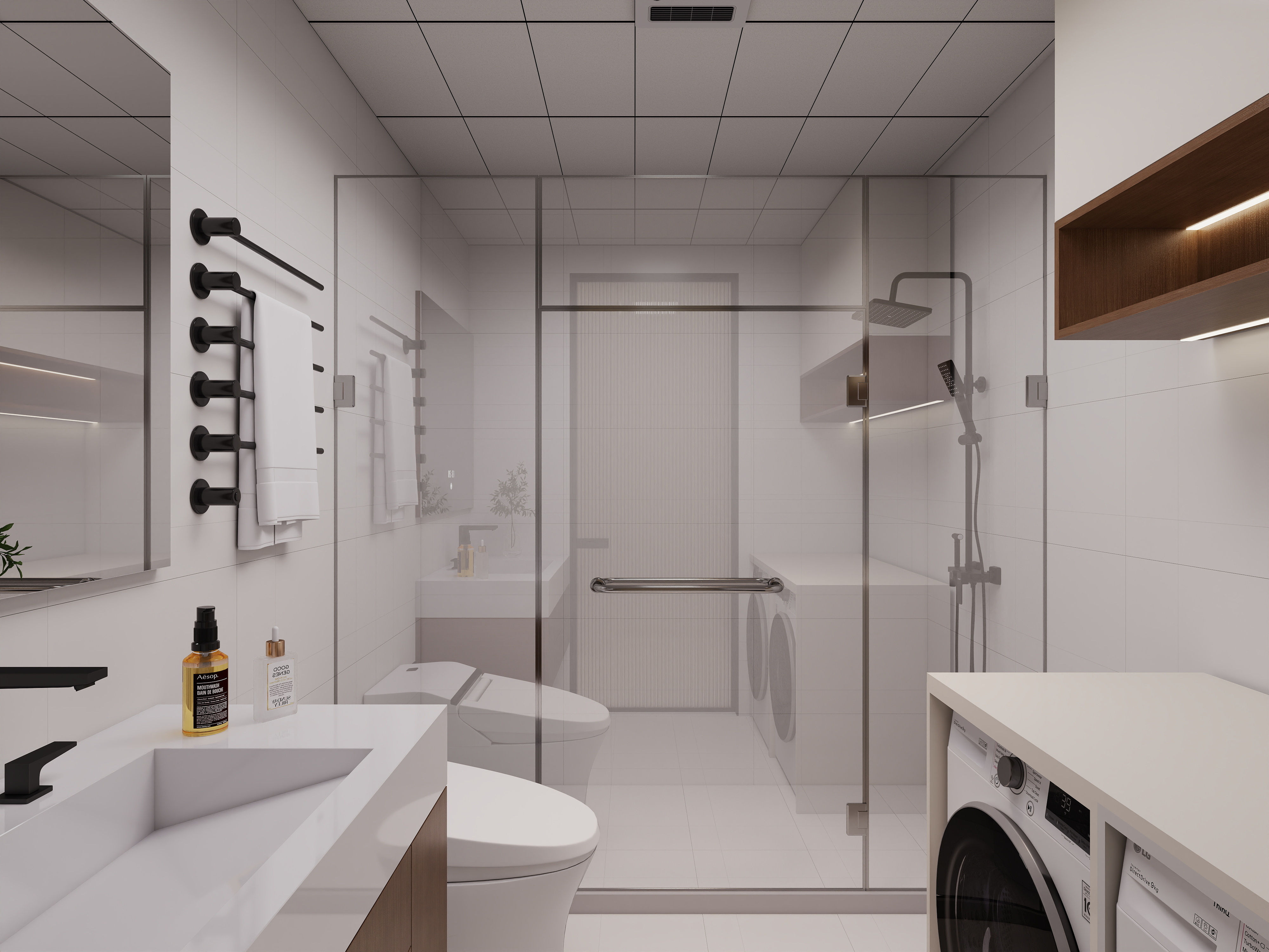 艺雅丽-96平现代简约装修效果图