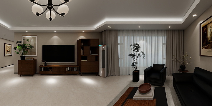 鲸鱼设计装饰-本溪县平层-装修设计方案