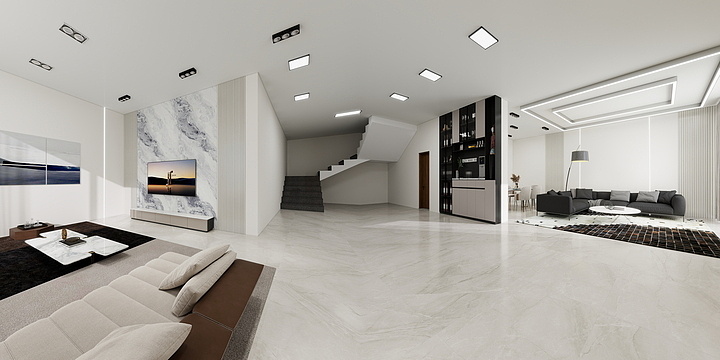 墙板木饰面板蜂窝大板-李家巷鳝鱼湾自建房-装修设计方案