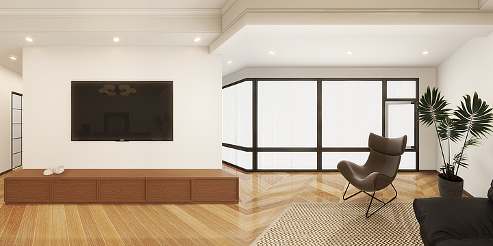 張若璵-紫金天悦  美式复古风-装修设计方案