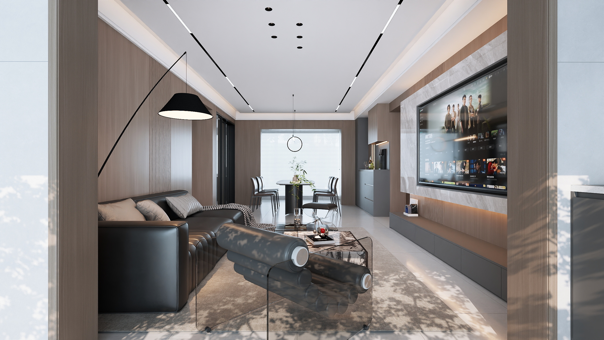 Mr.Zhou设计空间-意式风117㎡3室装修效果图