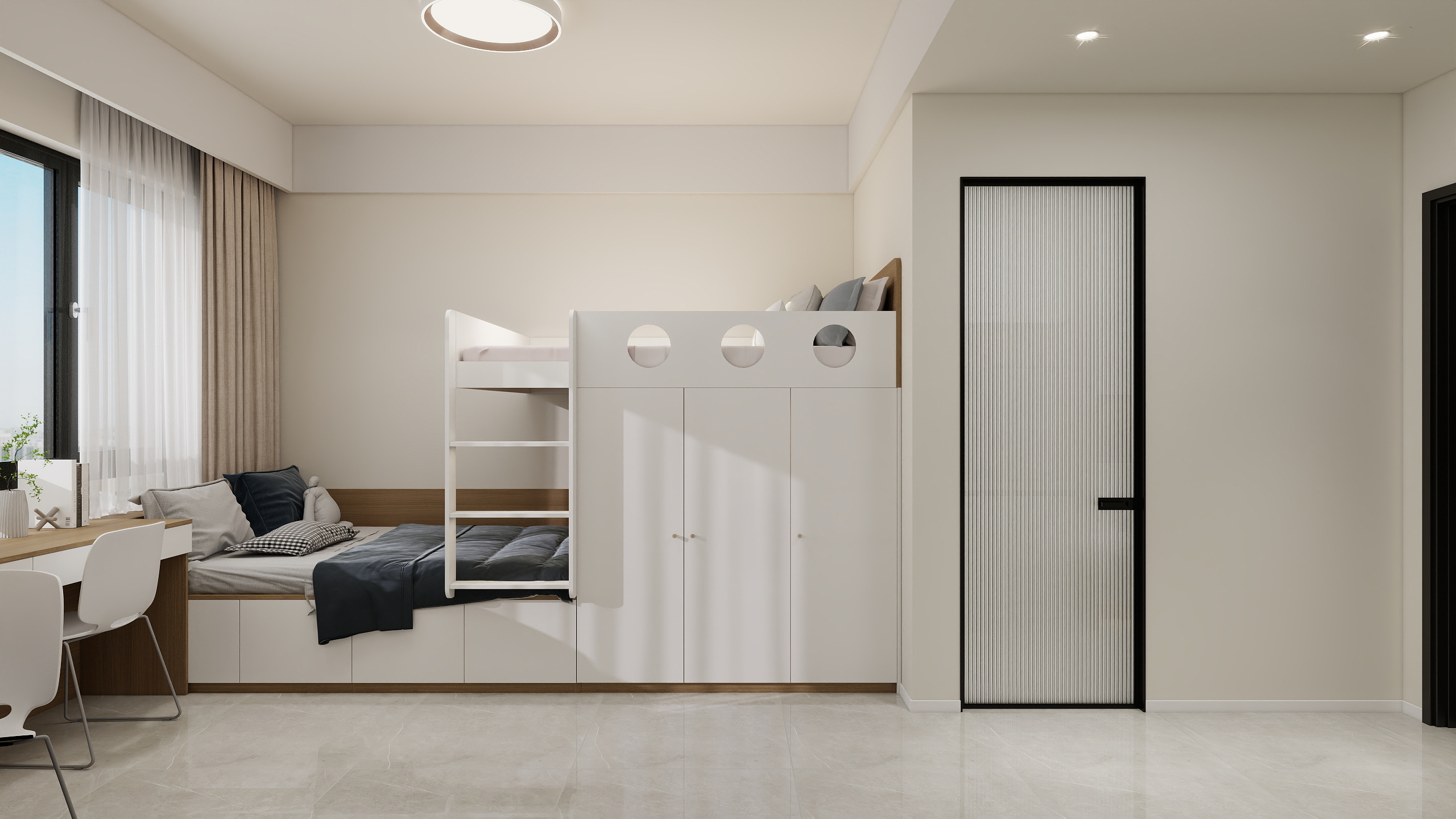 新乡贵朝整装设计-繁强博士园12-1108-装修设计方案