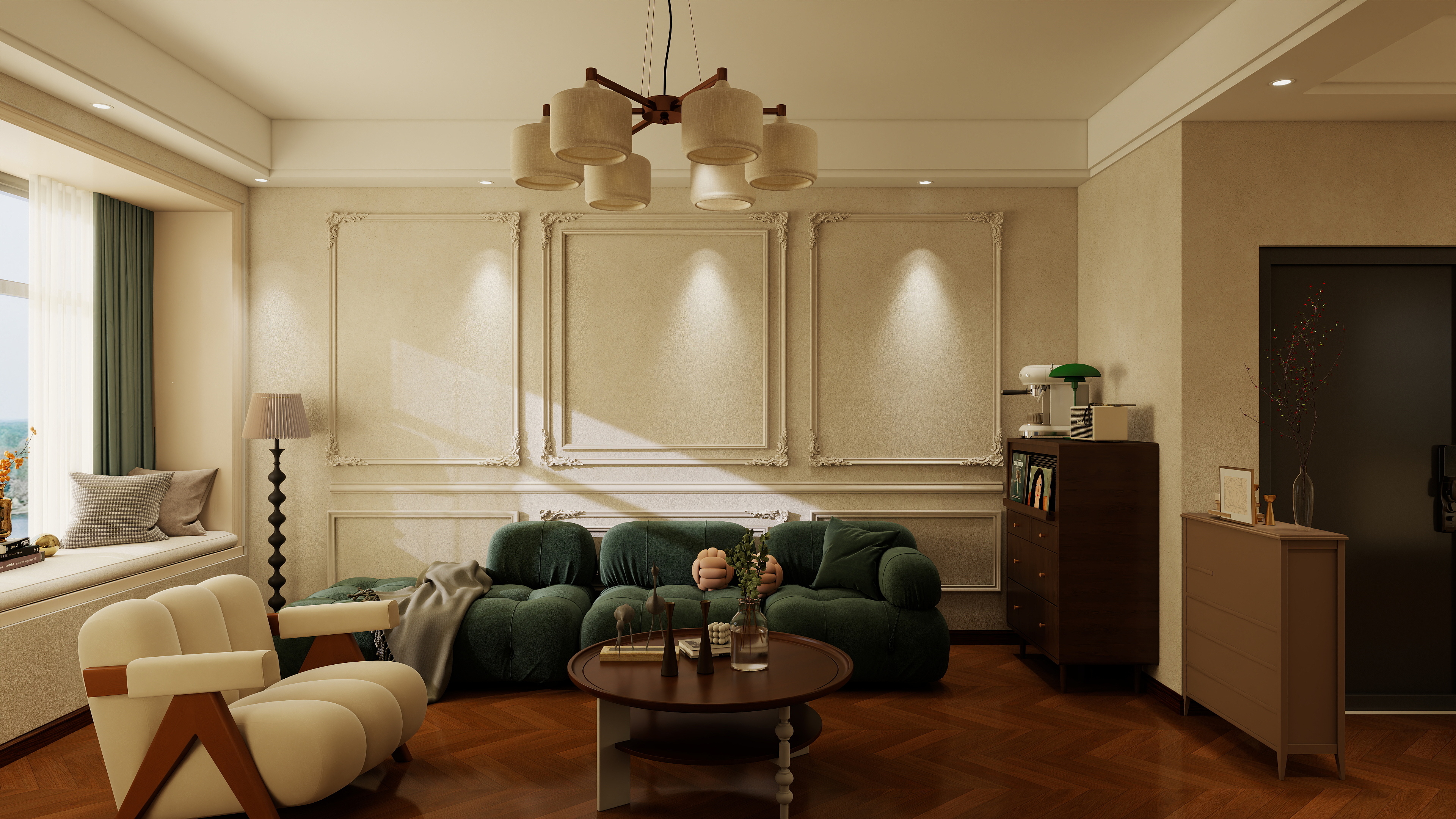 意匠装饰设计公司-香山听泉122㎡3室-装修设计方案