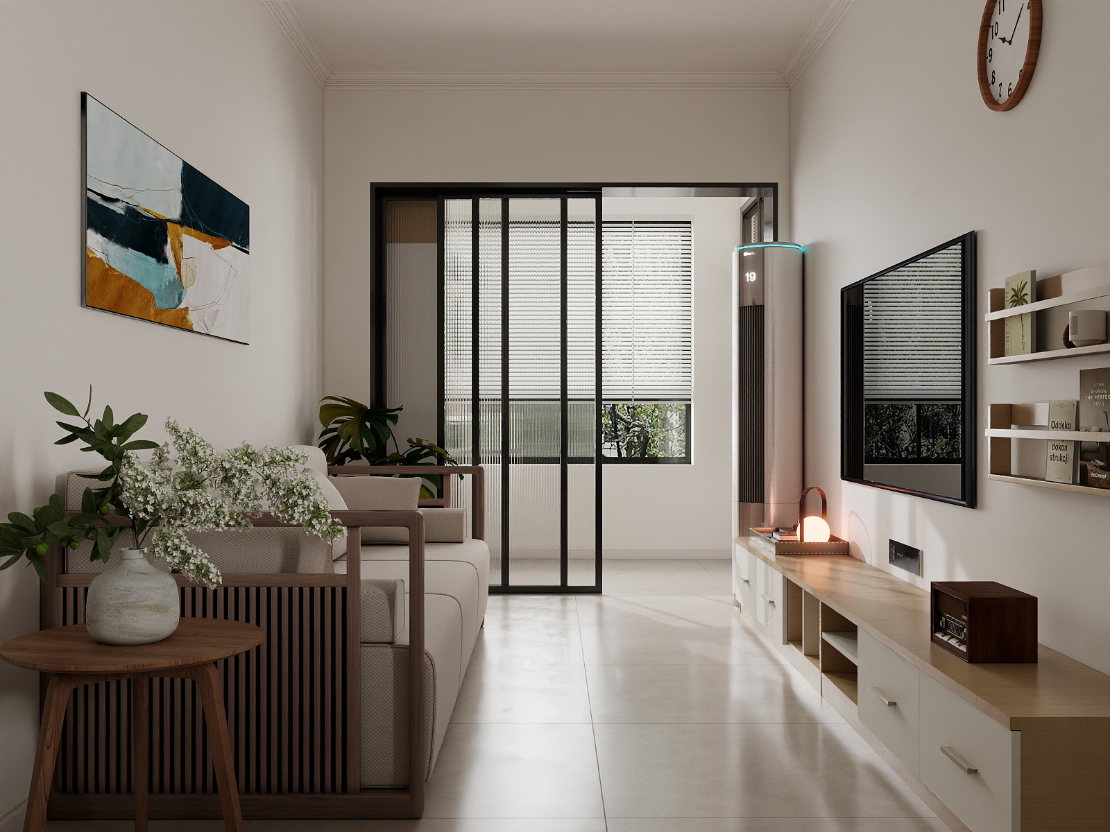 A周素人设计-一室简约装修效果图