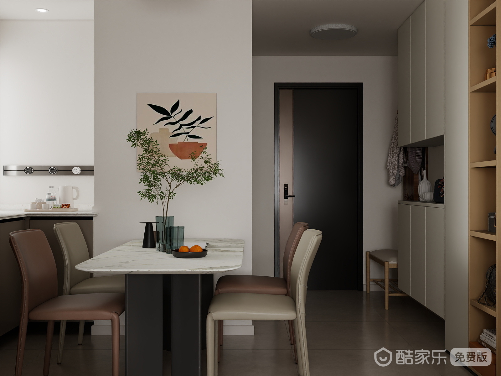 A周素人设计-一室简约装修效果图