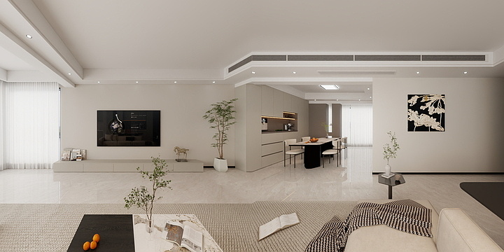 JMKJ设计达人-楚荣和府132效果图-装修设计方案