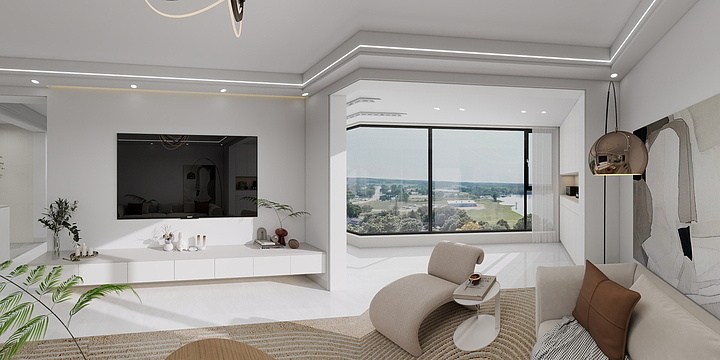 张亚琴设计-红星天铂4期 现代极简-装修设计方案