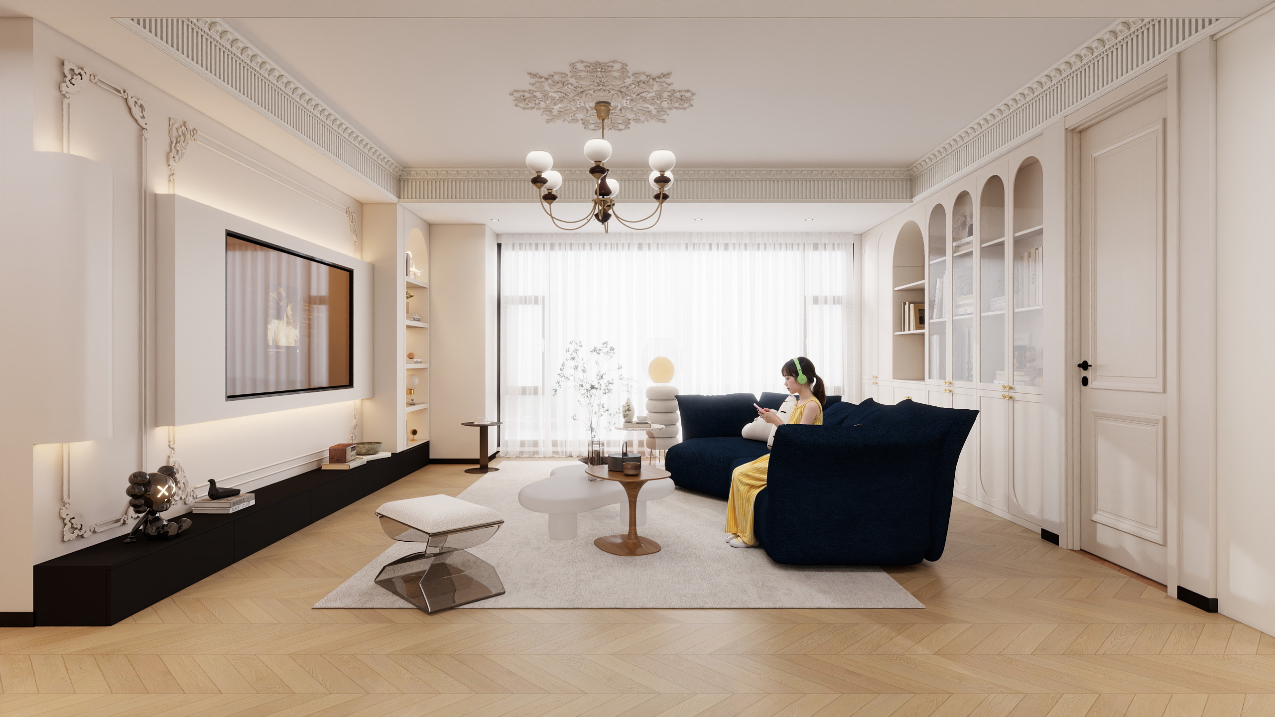 空间设计_自传-法式设计效果装修效果图