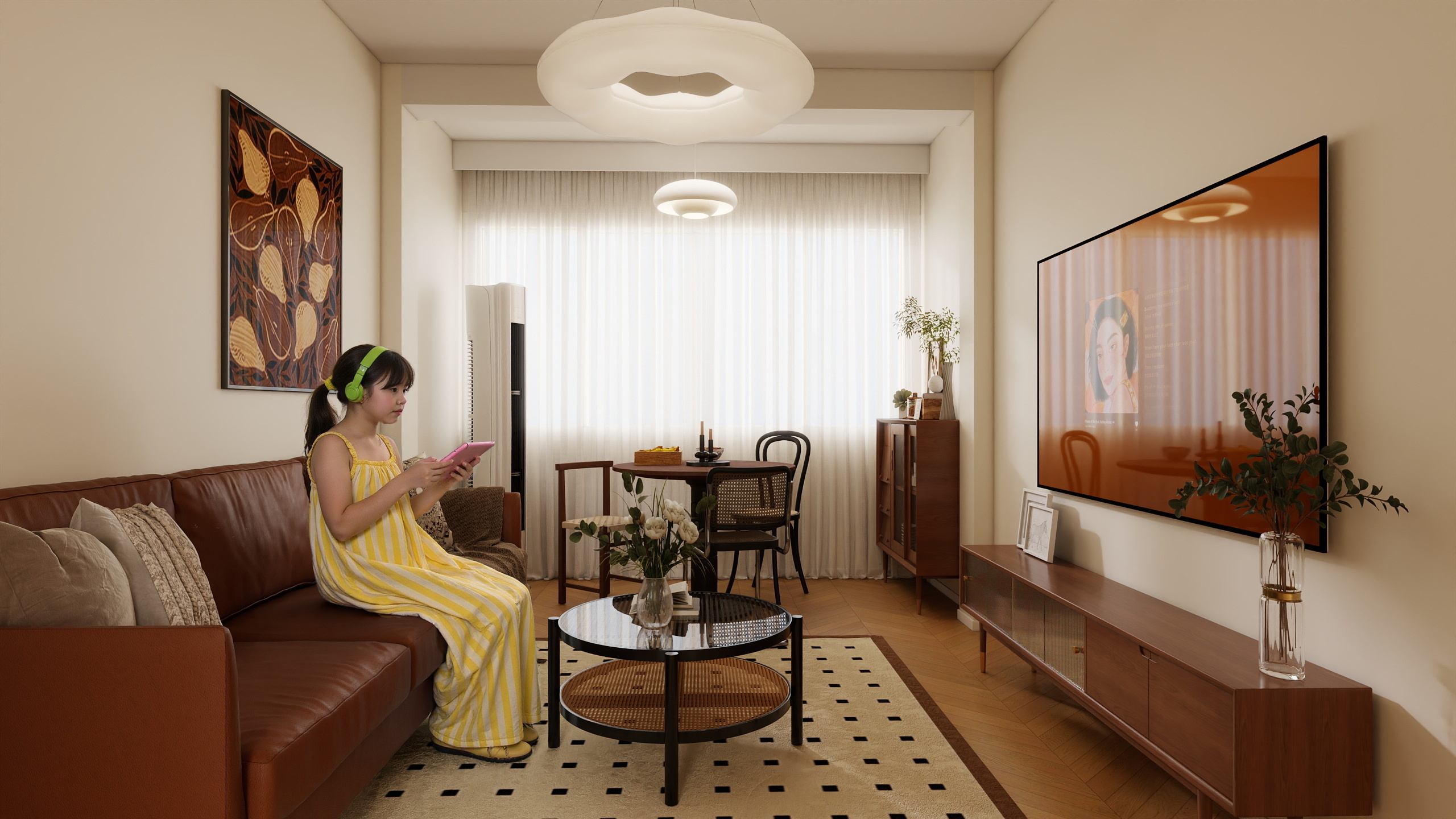 空间设计_自传-59㎡1室-装修设计方案