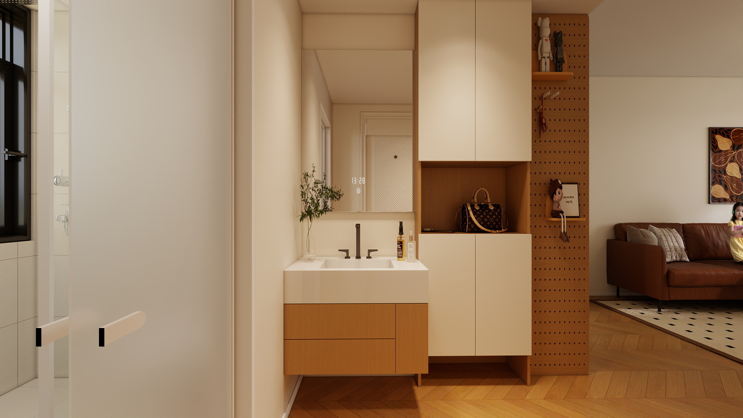 空间设计_自传-59㎡1室装修效果图