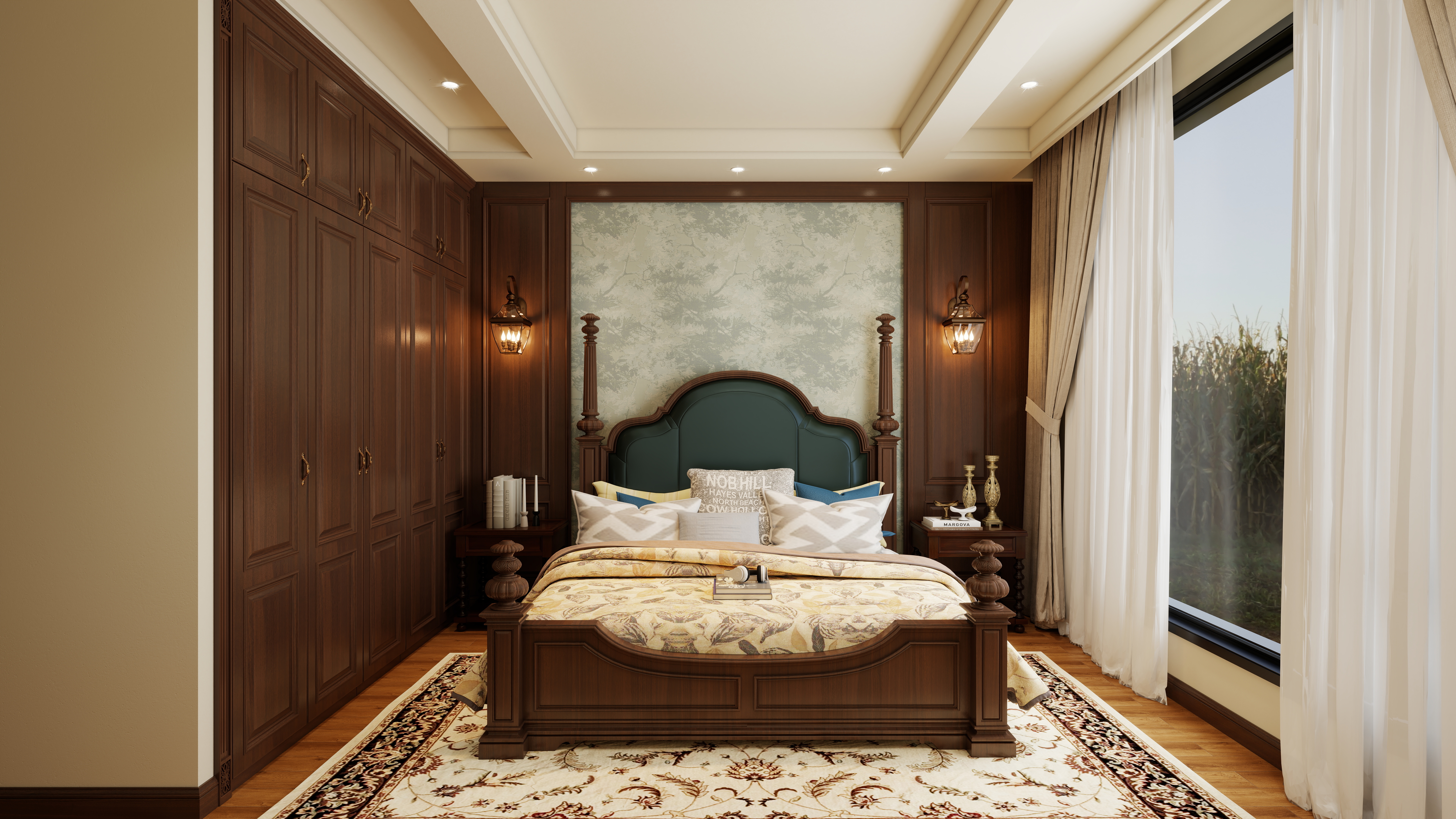 孙有权-『2025-6』40平丨美式卧室*2装修效果图