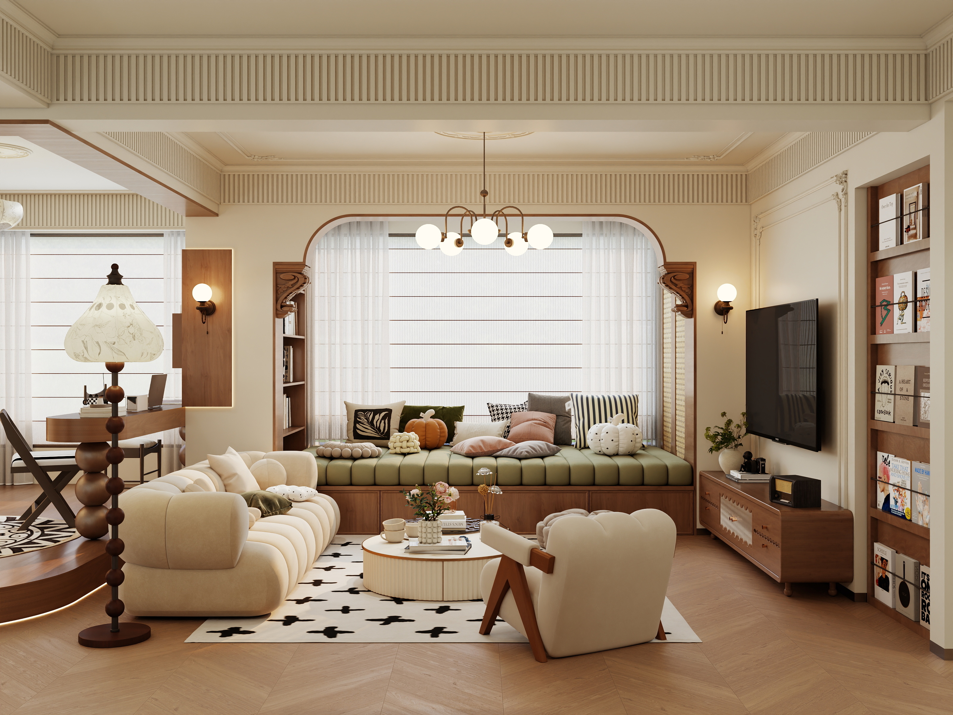 点点设计.-中古·惬意宅家-装修设计方案