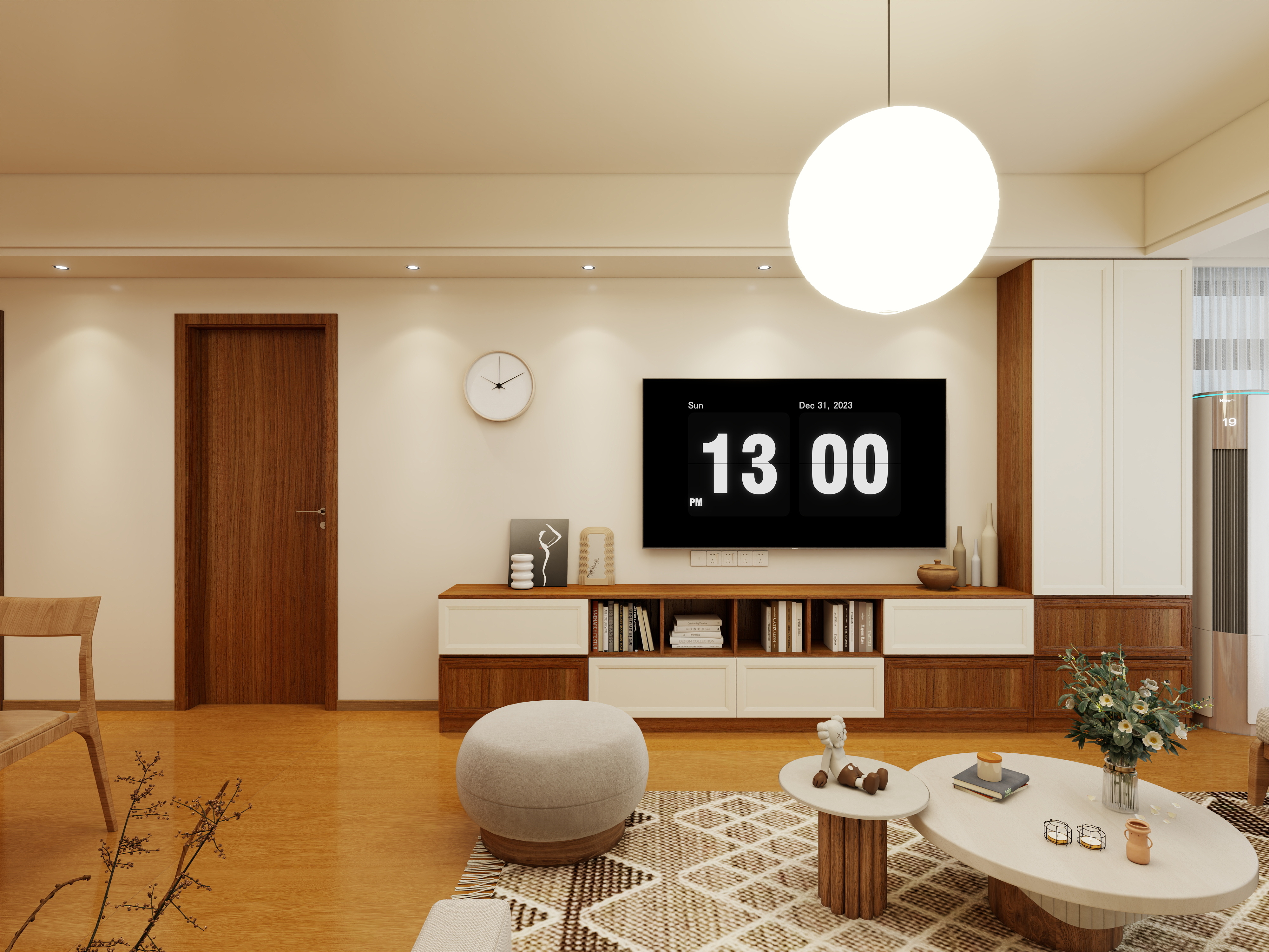 珲设空间-原木中古风小三房-装修设计方案