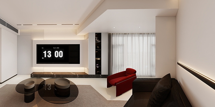 Cry丶微笑-104㎡1室-装修设计方案