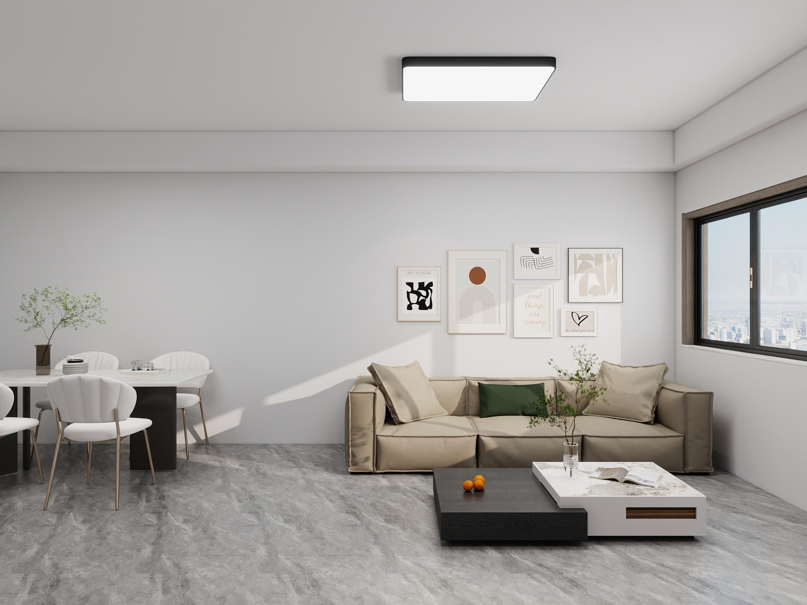 吴爽-64m²现代简约风格装修效果图