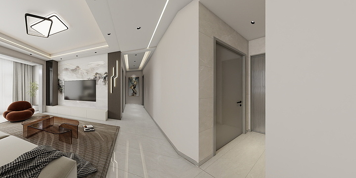 宵尧设计-窦官龙井苑B1-204现代-装修设计方案