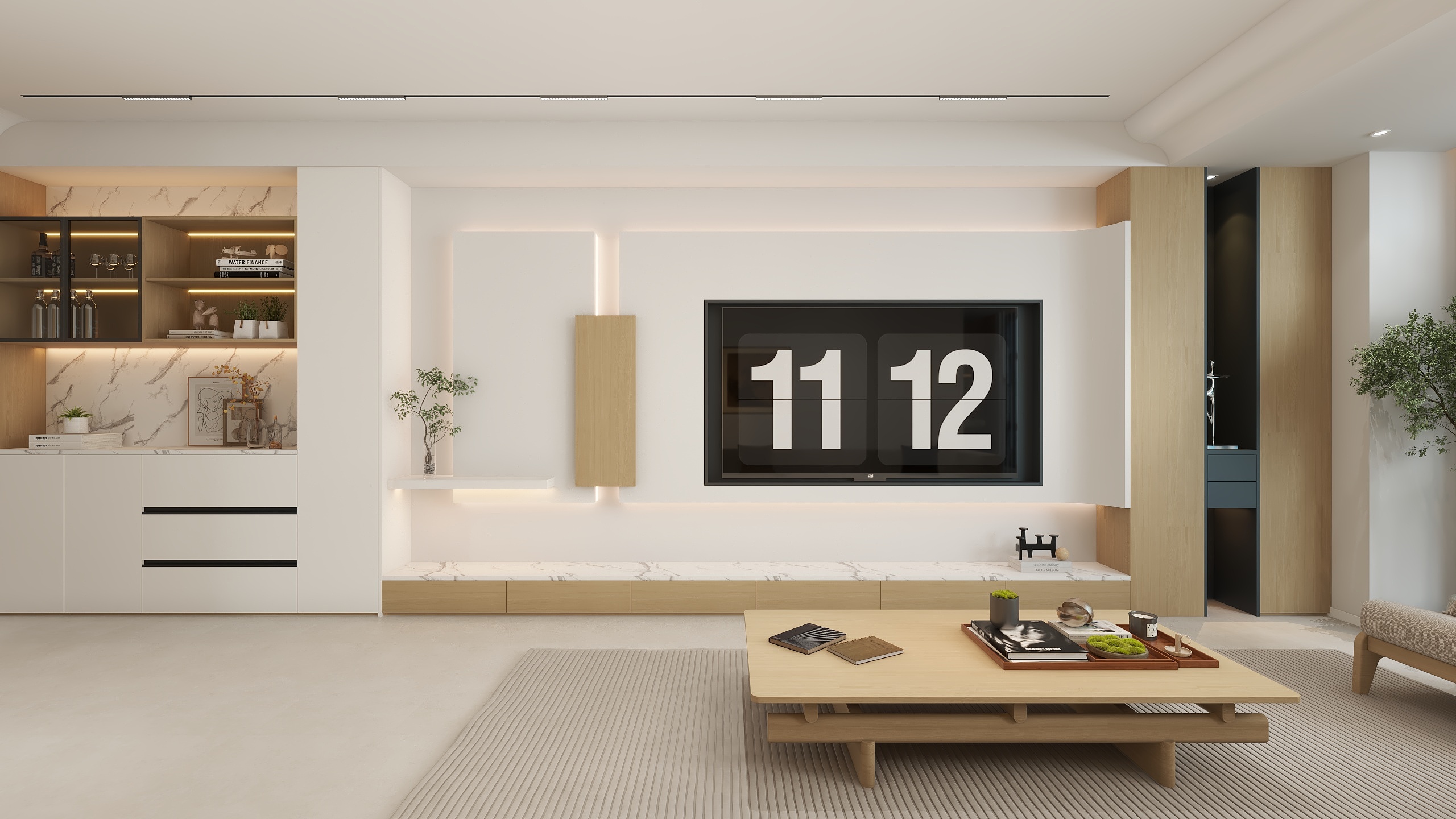 梦里飞行-原木现代-装修设计方案