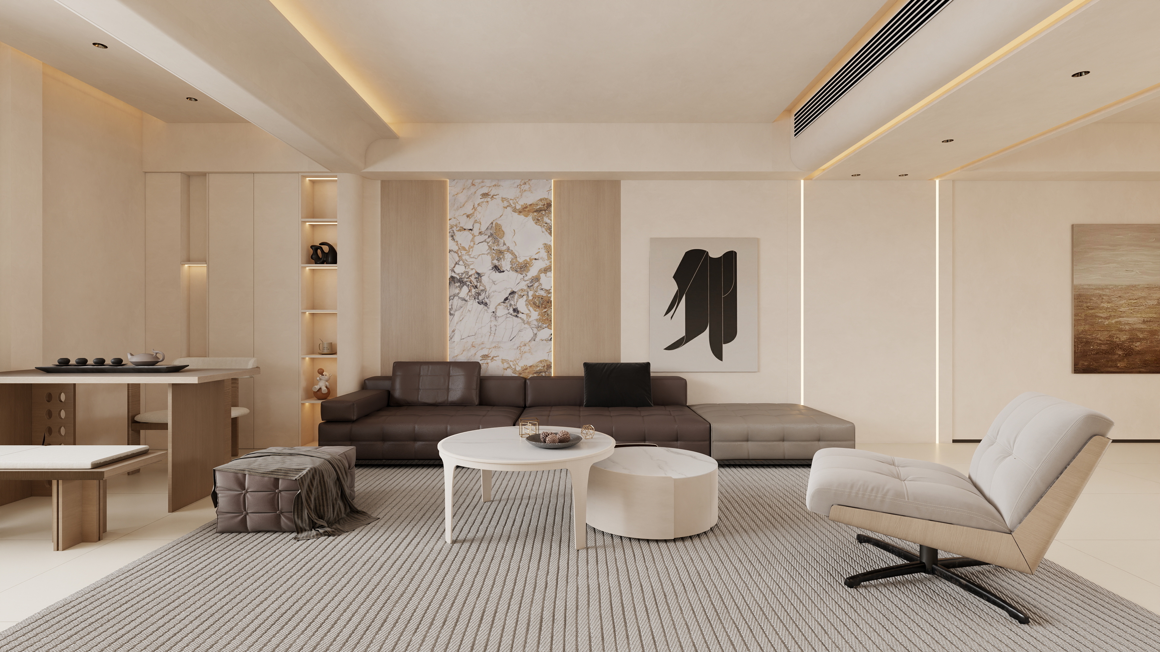 星空设计工作室Design-现代简约158㎡3室-装修设计方案