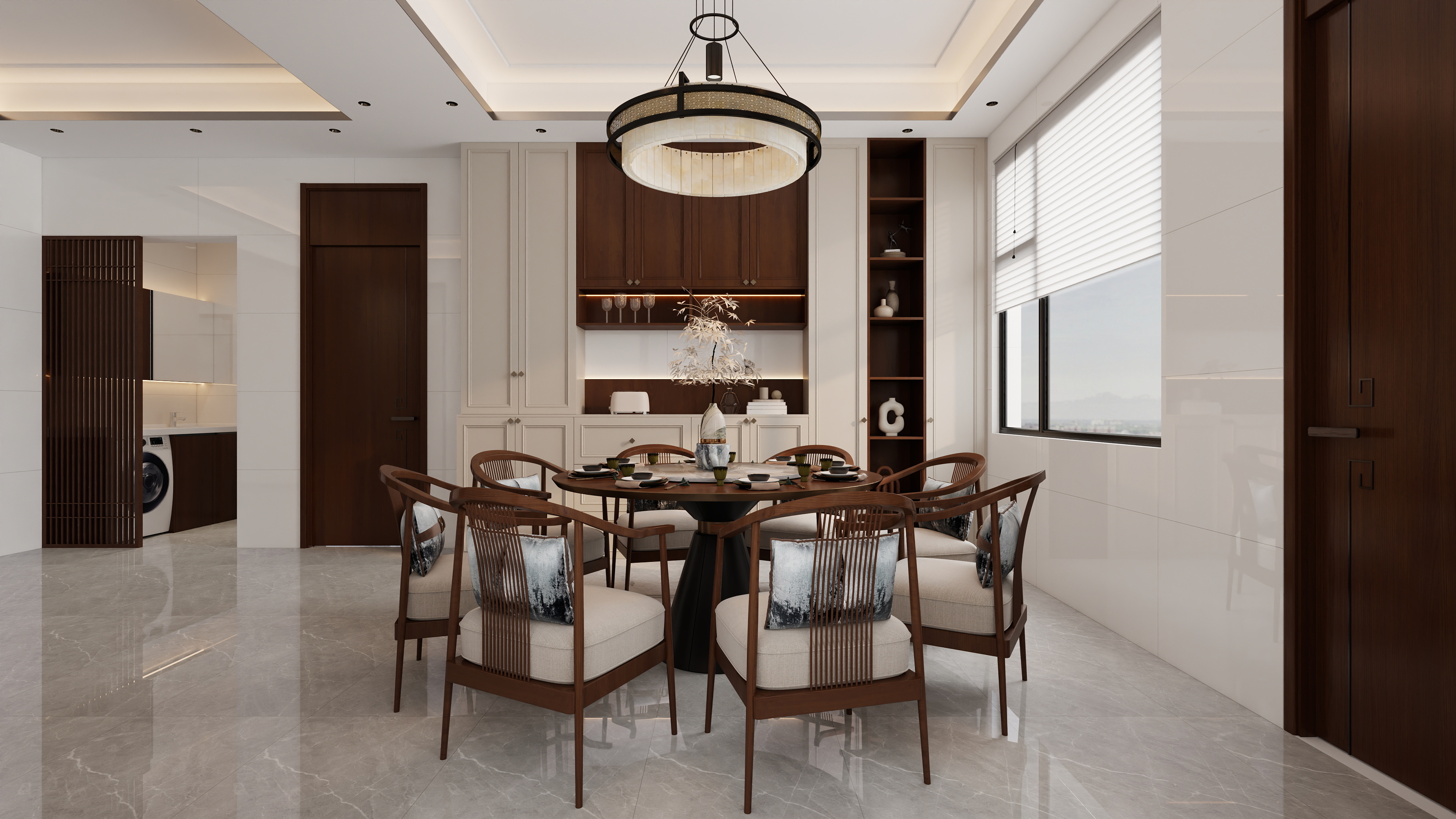 星空设计500一套-新中式169㎡2室装修效果图