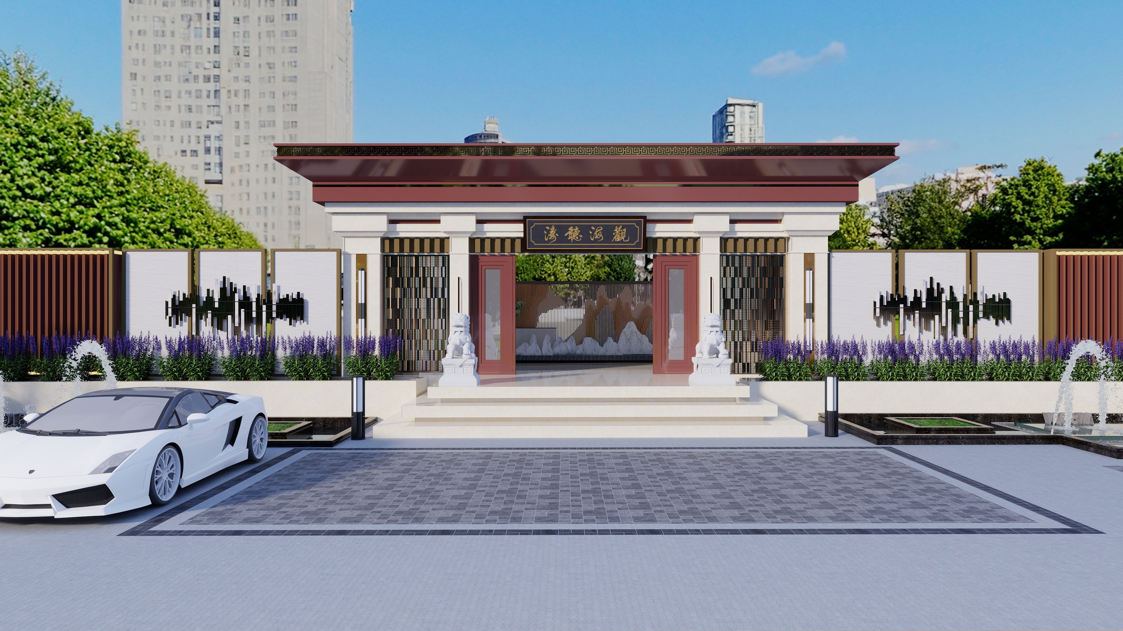 雨路Luis-小区大门别墅大门（自由造型）-装修设计方案