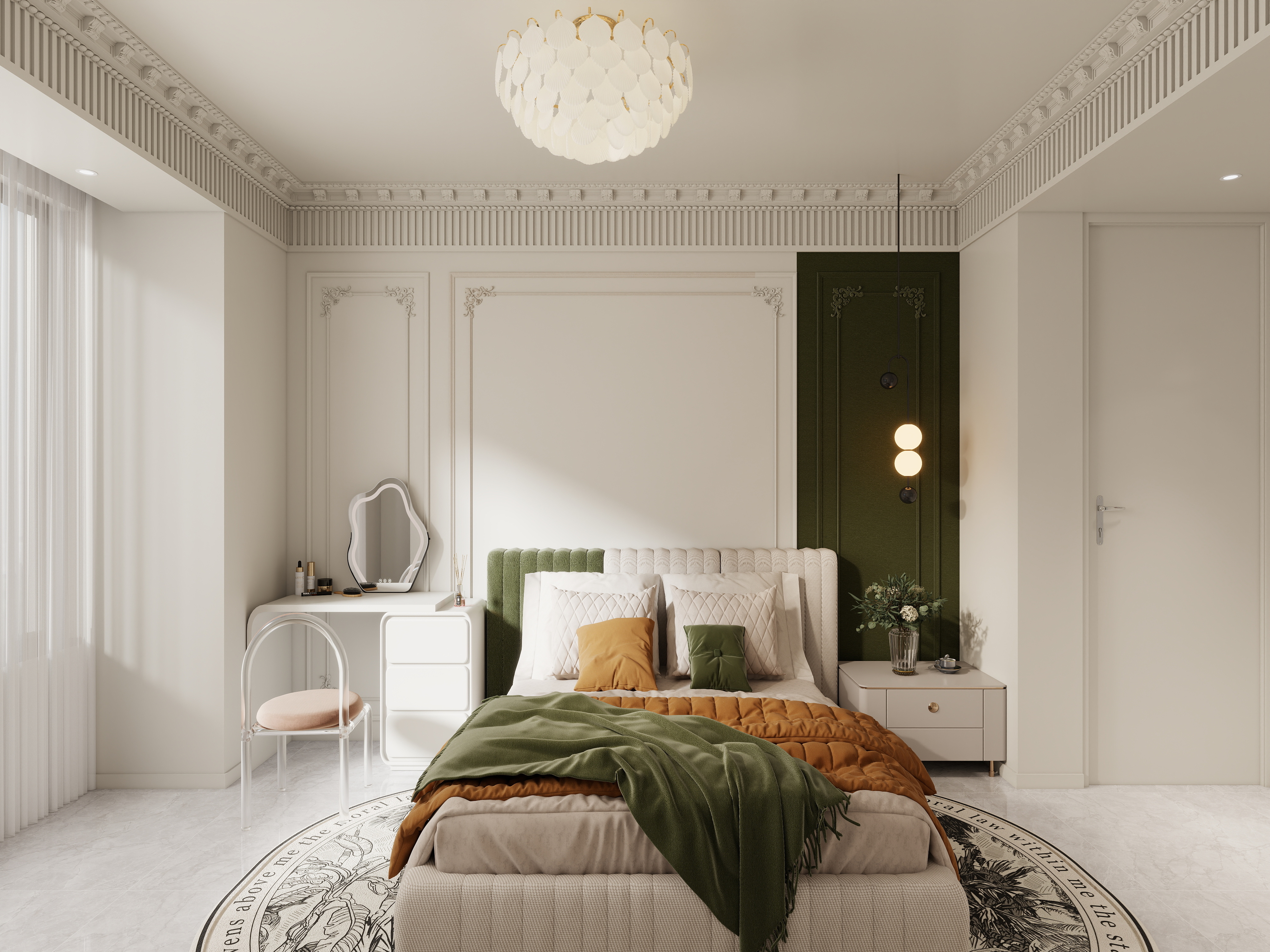 艺雅丽-139平法式奶油风 装修效果图