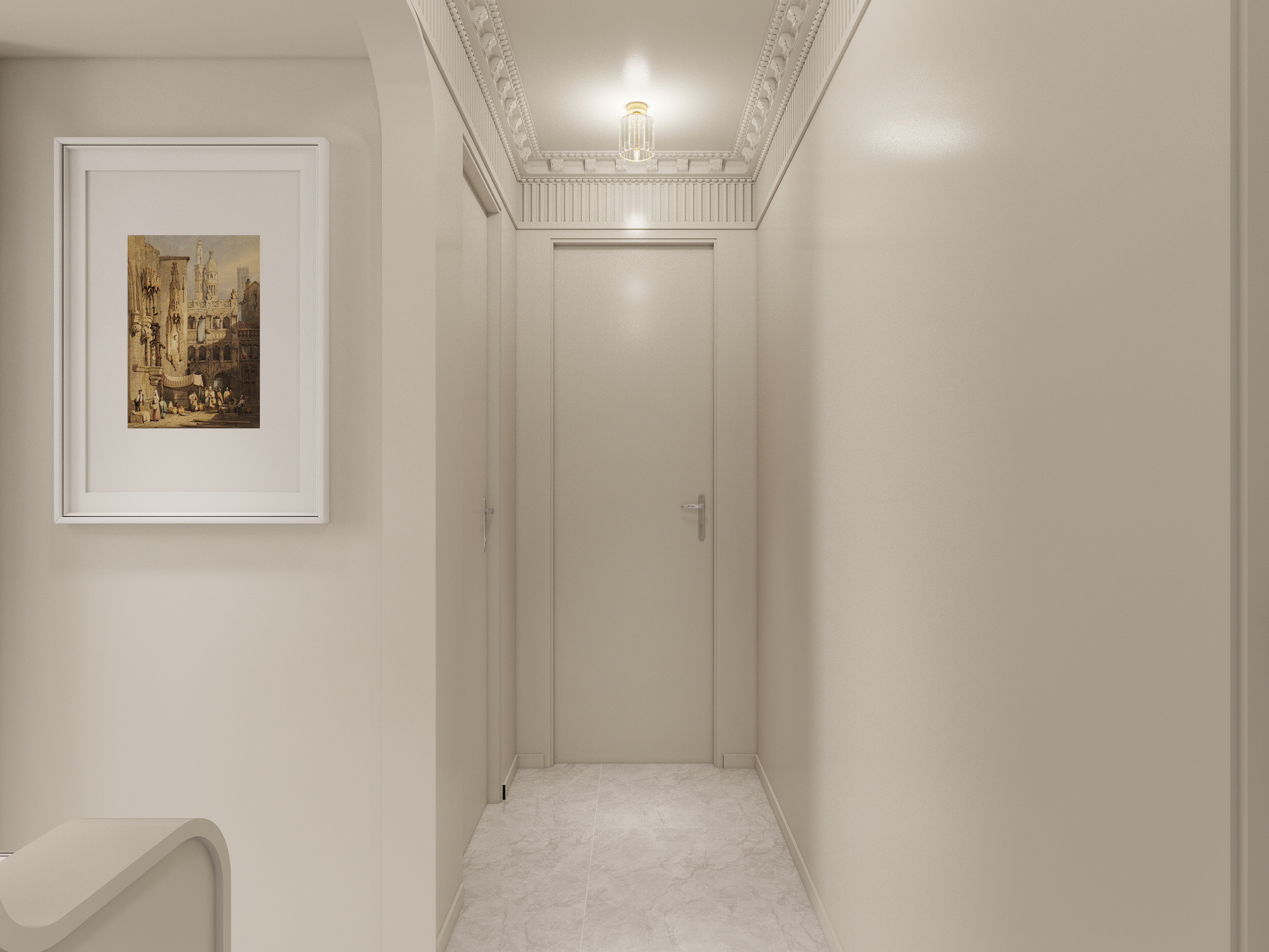 艺雅丽-139平法式奶油风装修效果图