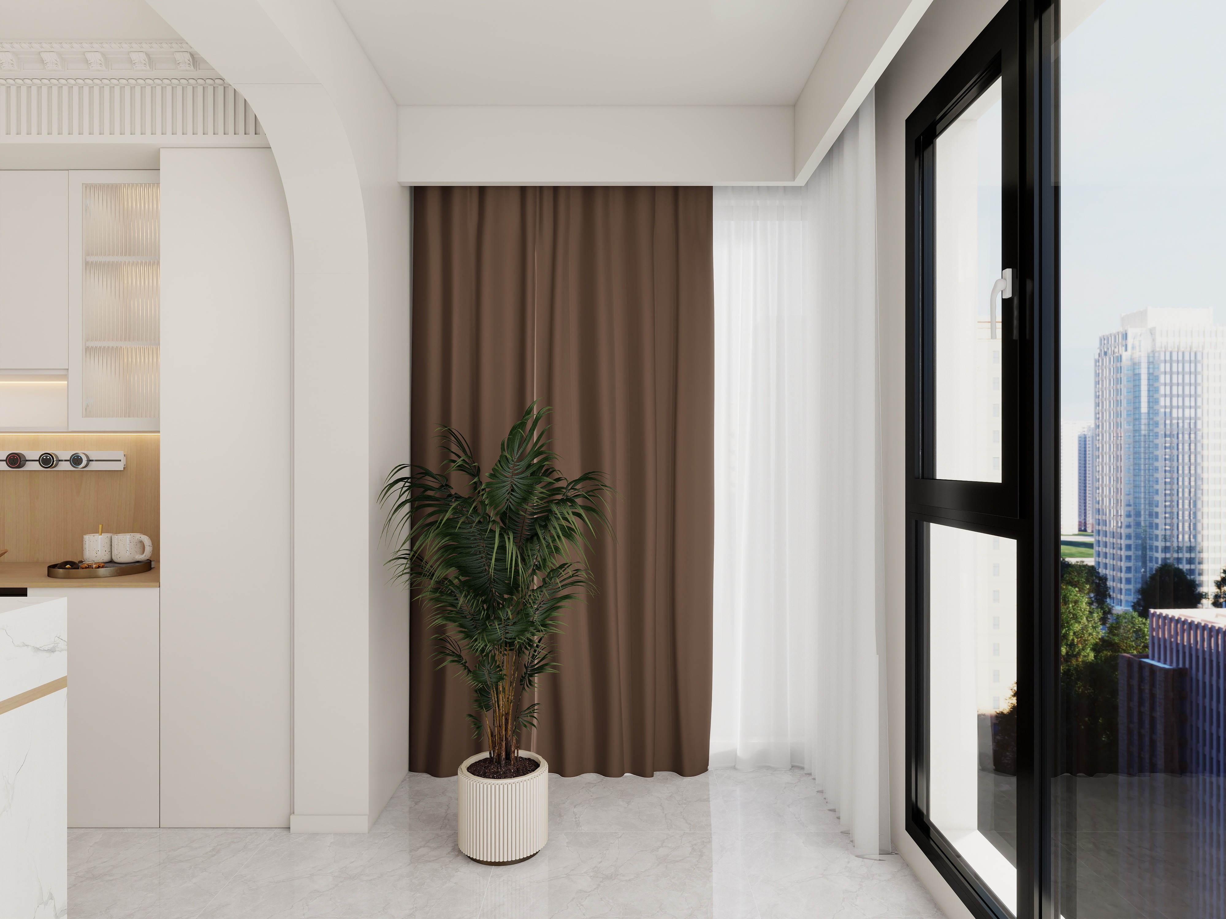 艺雅丽-139平法式奶油风 装修效果图