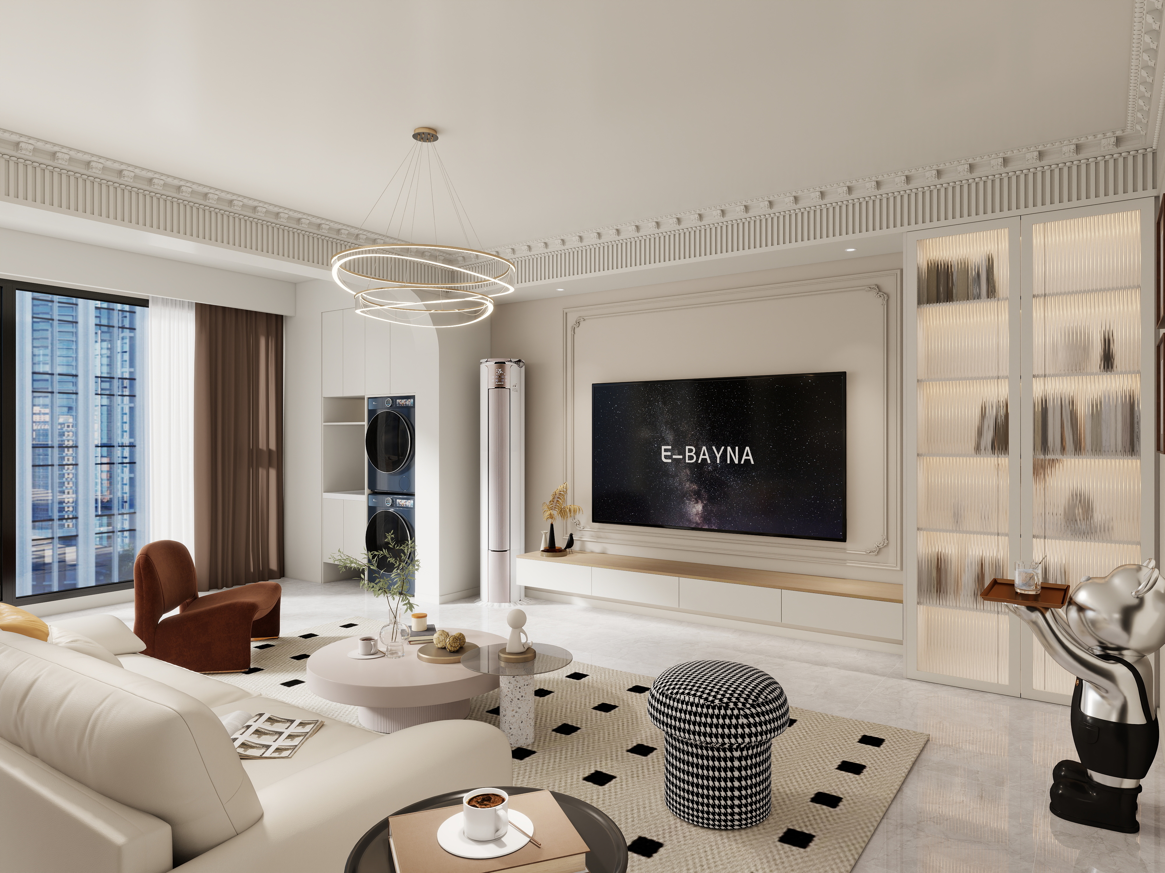 艺雅丽-139平法式奶油风装修效果图