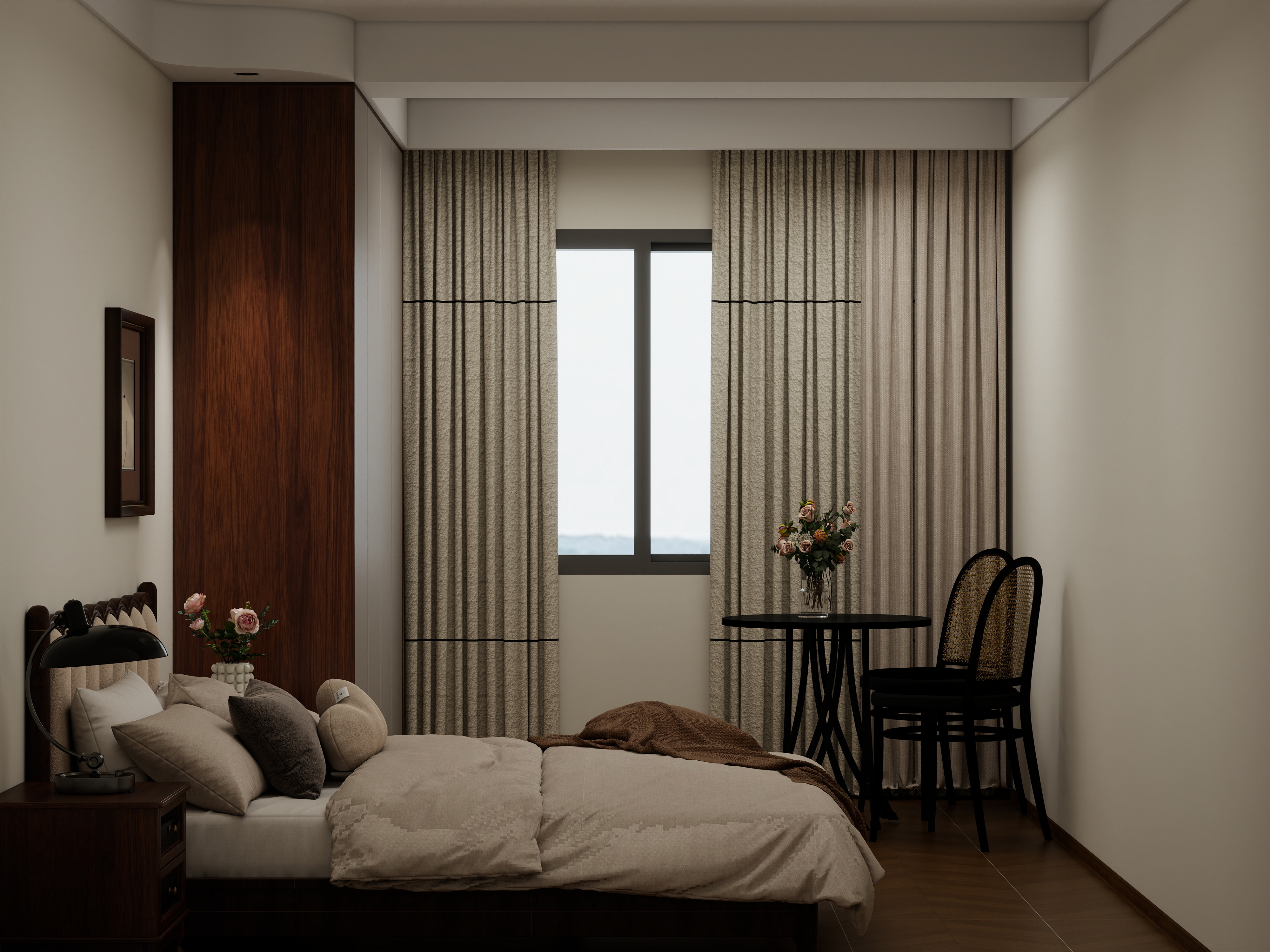 唐山设计师岳镇岭-国泰公寓联排别墅240平米-轻法式装修效果图