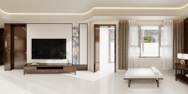 150****6534aWwE-康河嘉里新中式224㎡2室-装修设计方案