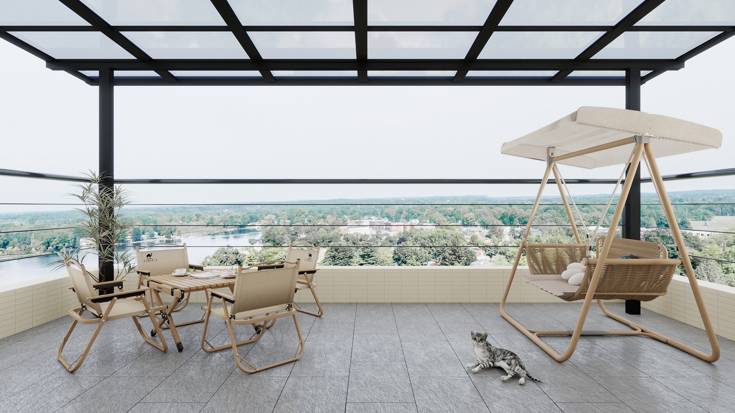 李青越-206平方中古风二层装修效果图