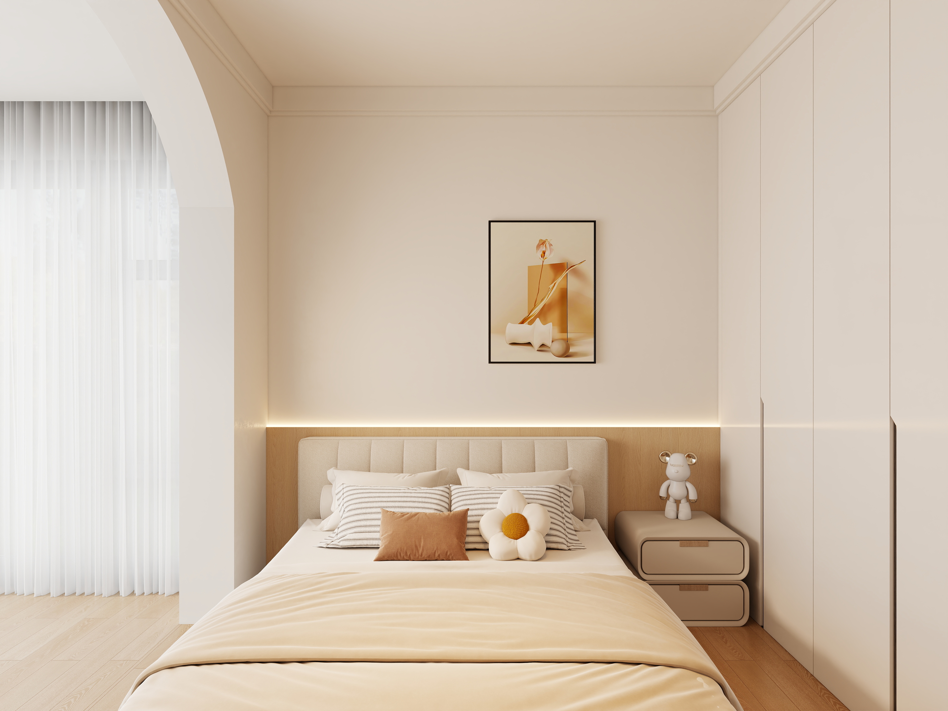 艺雅丽-100平现代简约装修效果图