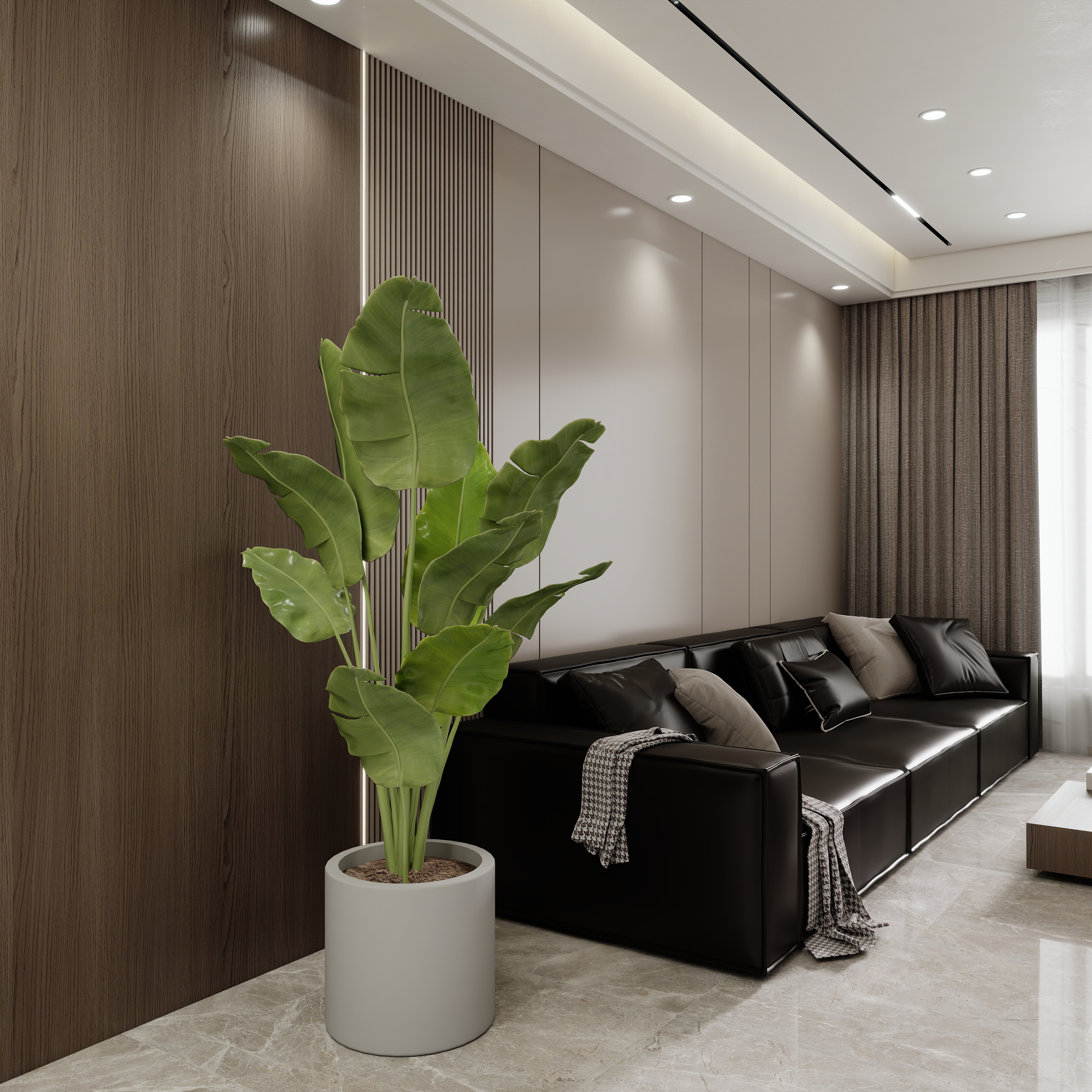 壹诺设计工作室-意式简约装修效果图