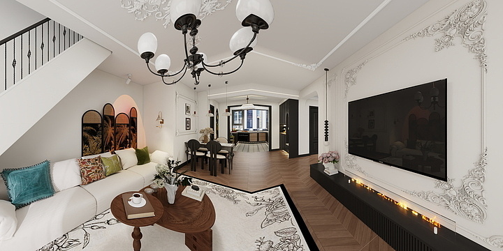 长发的月啊-书香门第7#3-12-12-1    86.65-装修设计方案