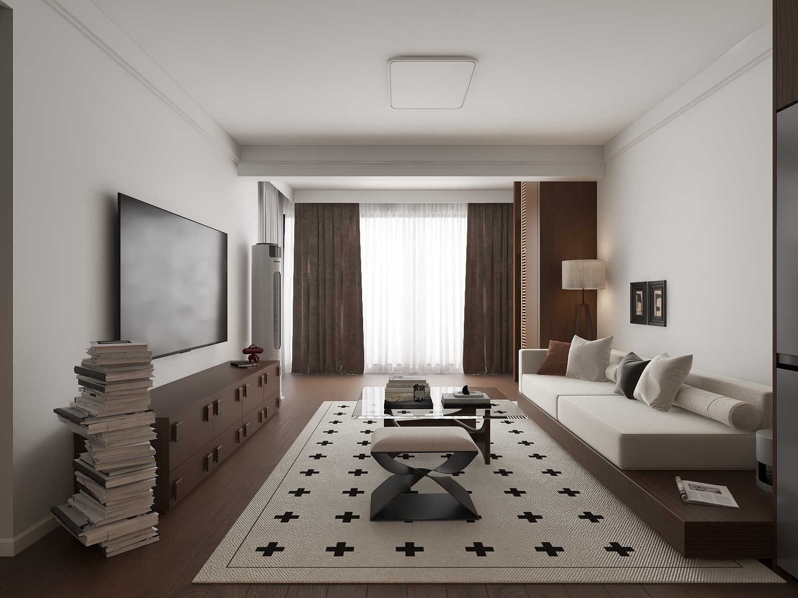 吴爽-166m²现代简约风格装修效果图