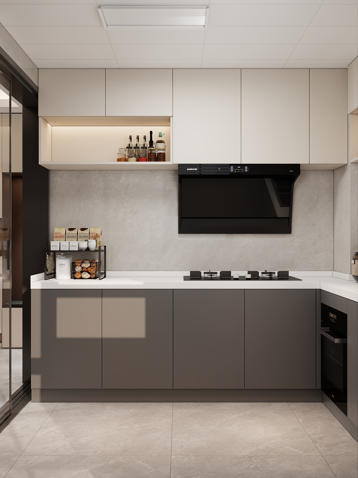 吴爽-121m²现代简约风格设计装修效果图