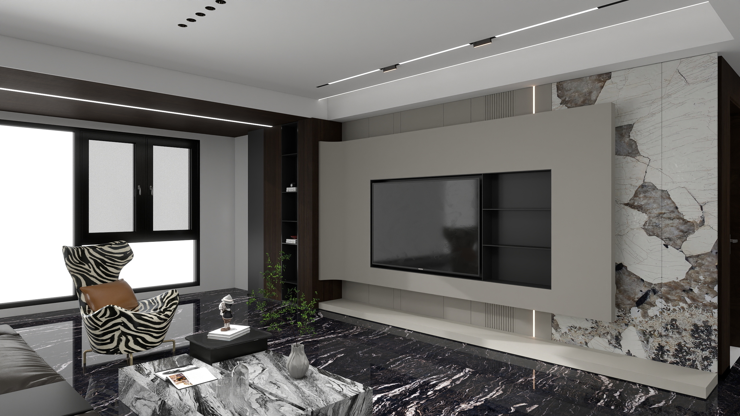 随州秦风装饰-红星天玺195㎡3室-装修设计方案