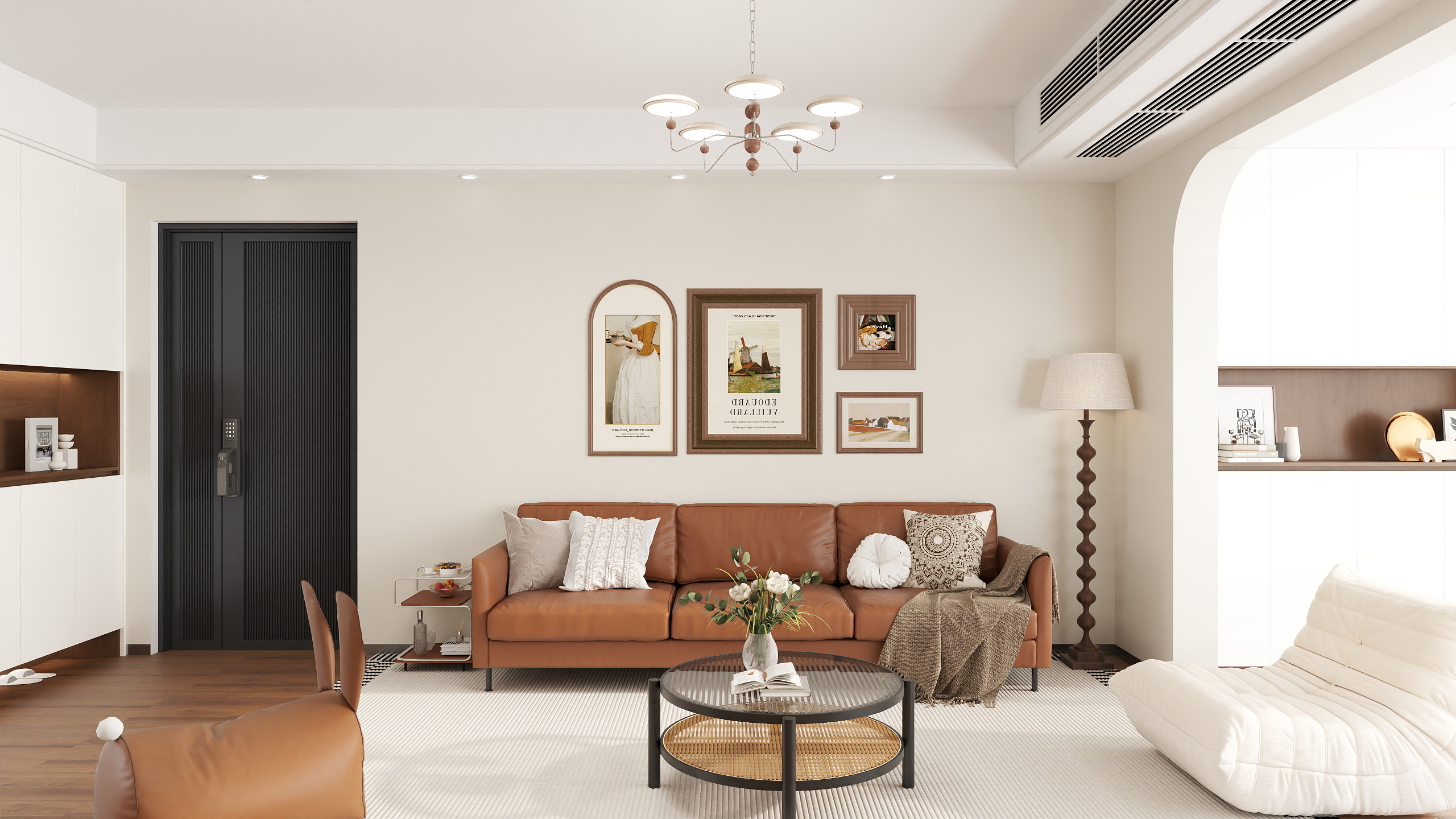 bnnni-印山广场-中古奶油风装修效果图