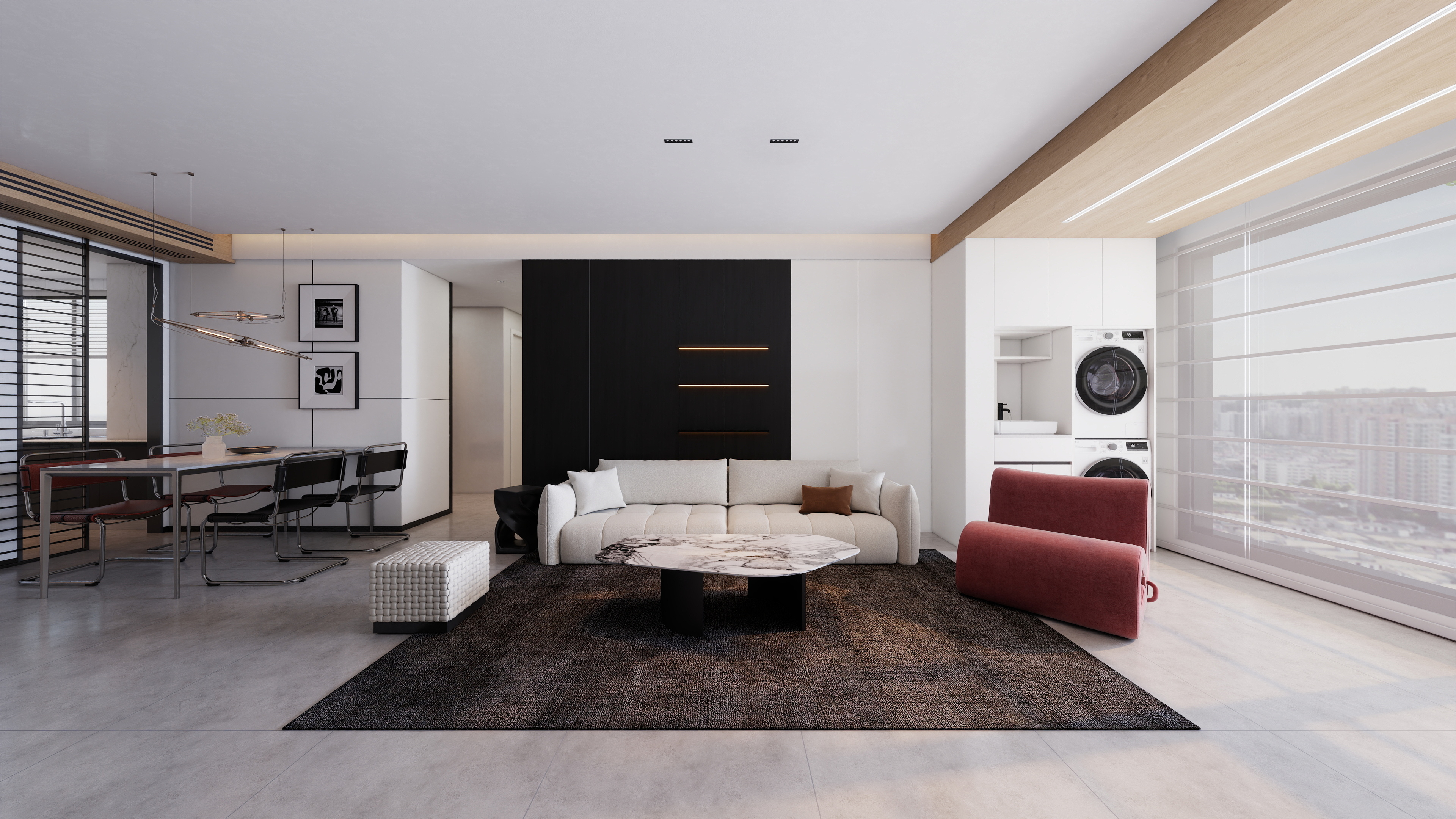 BEIYAN-DESIGN-【意式极简】新悦城101平三居室-装修设计方案