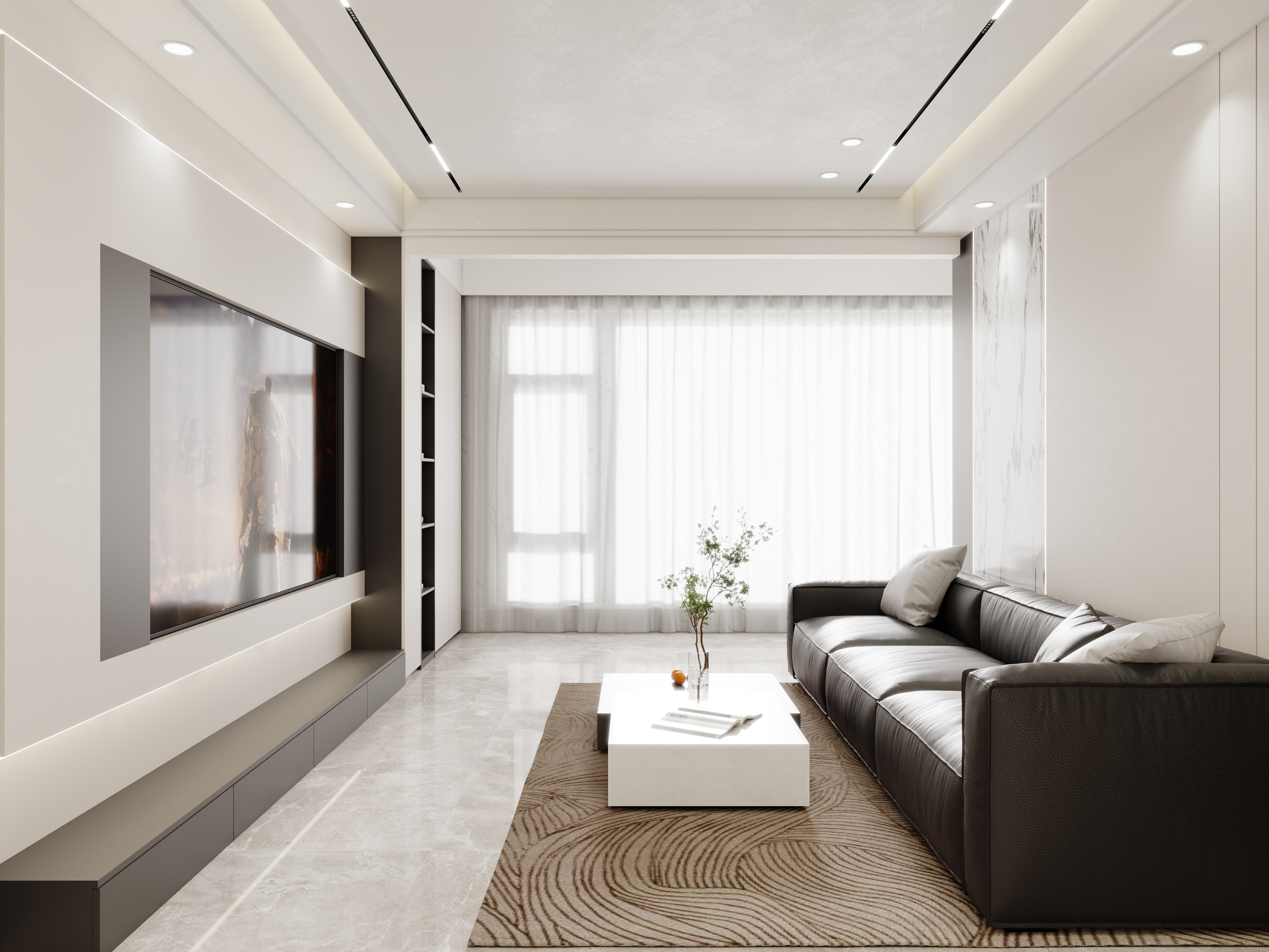 壹诺设计工作室-现代简约装修效果图