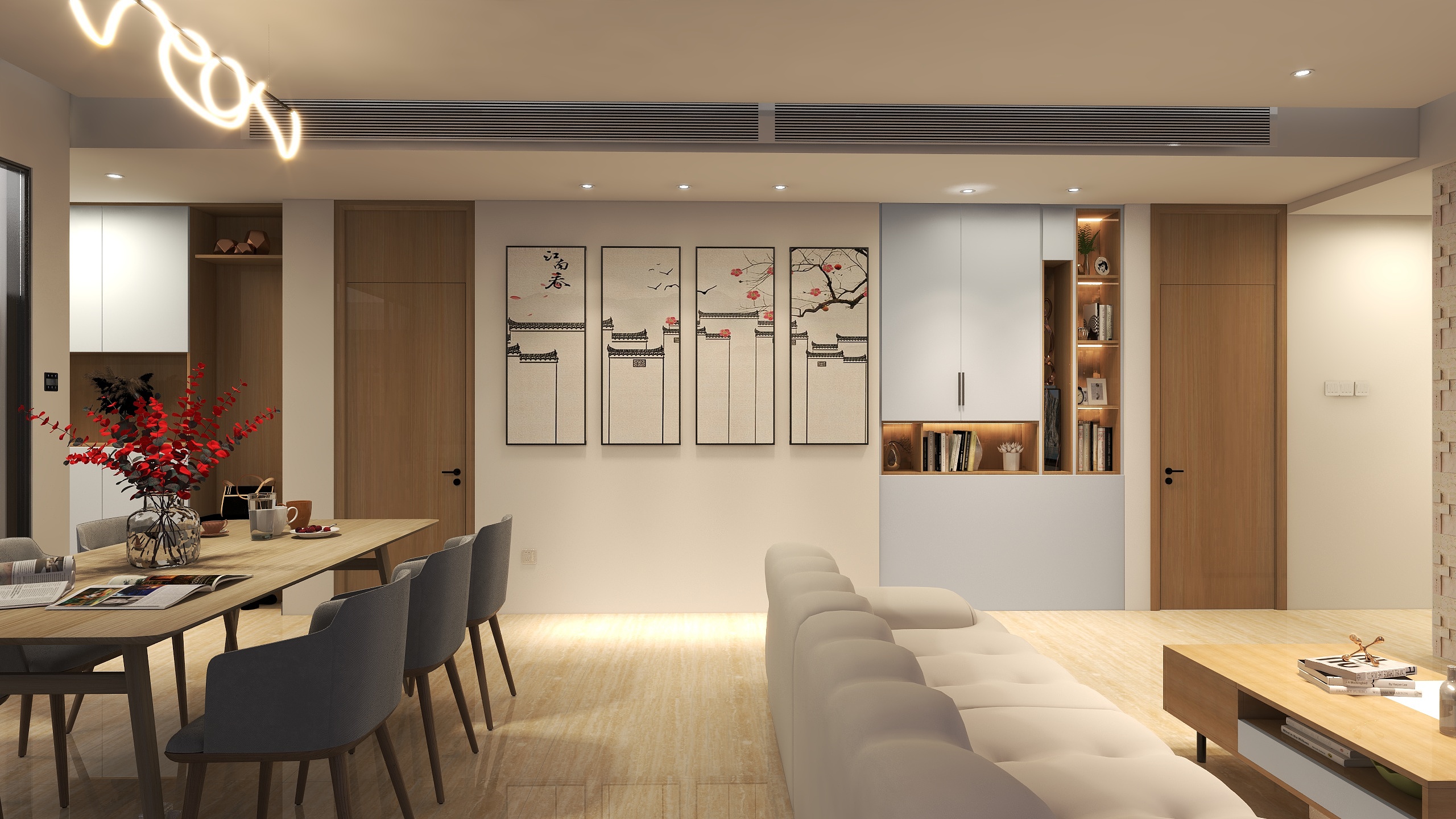 谭瑞-交投荣和・观园悦府132㎡4室-装修设计方案