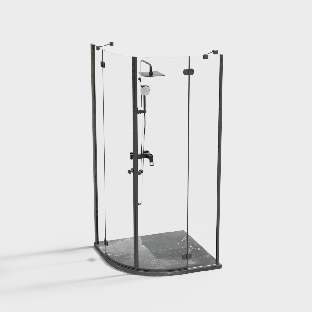 现代淋浴房3D模型