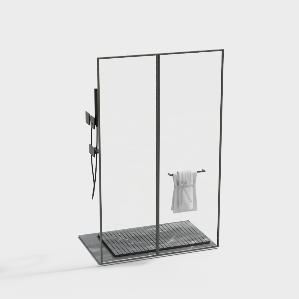 现代淋浴房3D模型