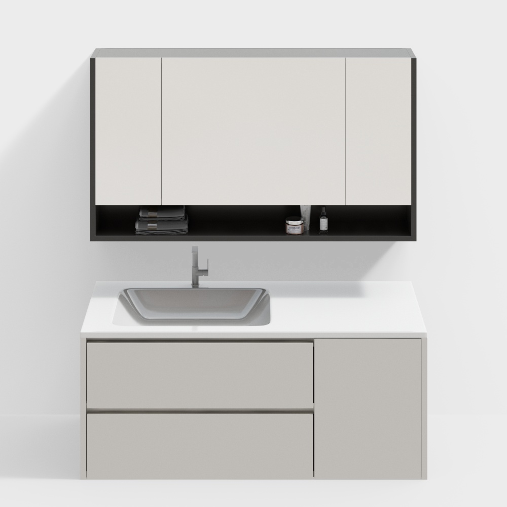 现代浴室柜3D模型