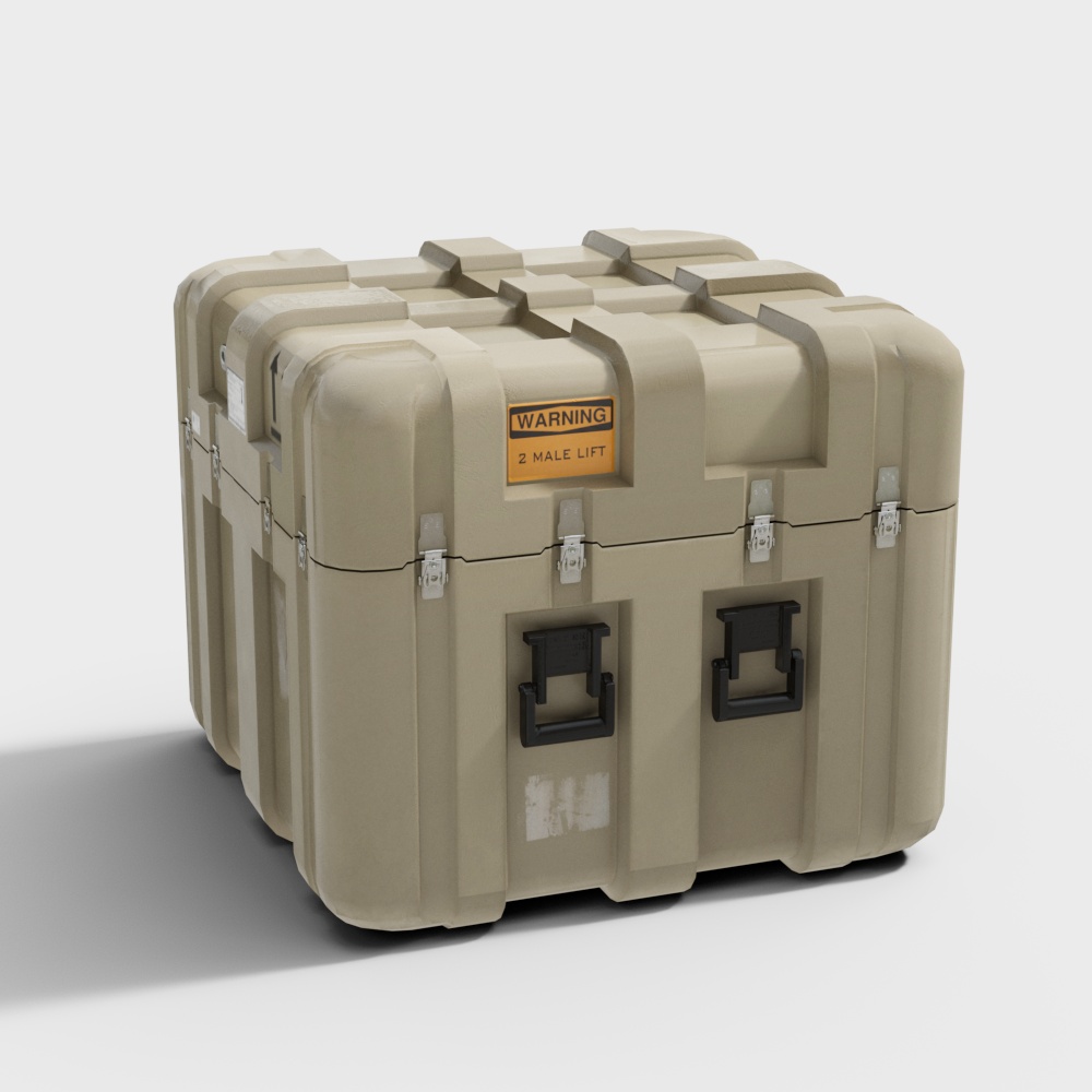 工具箱-现代塑料箱子3D模型