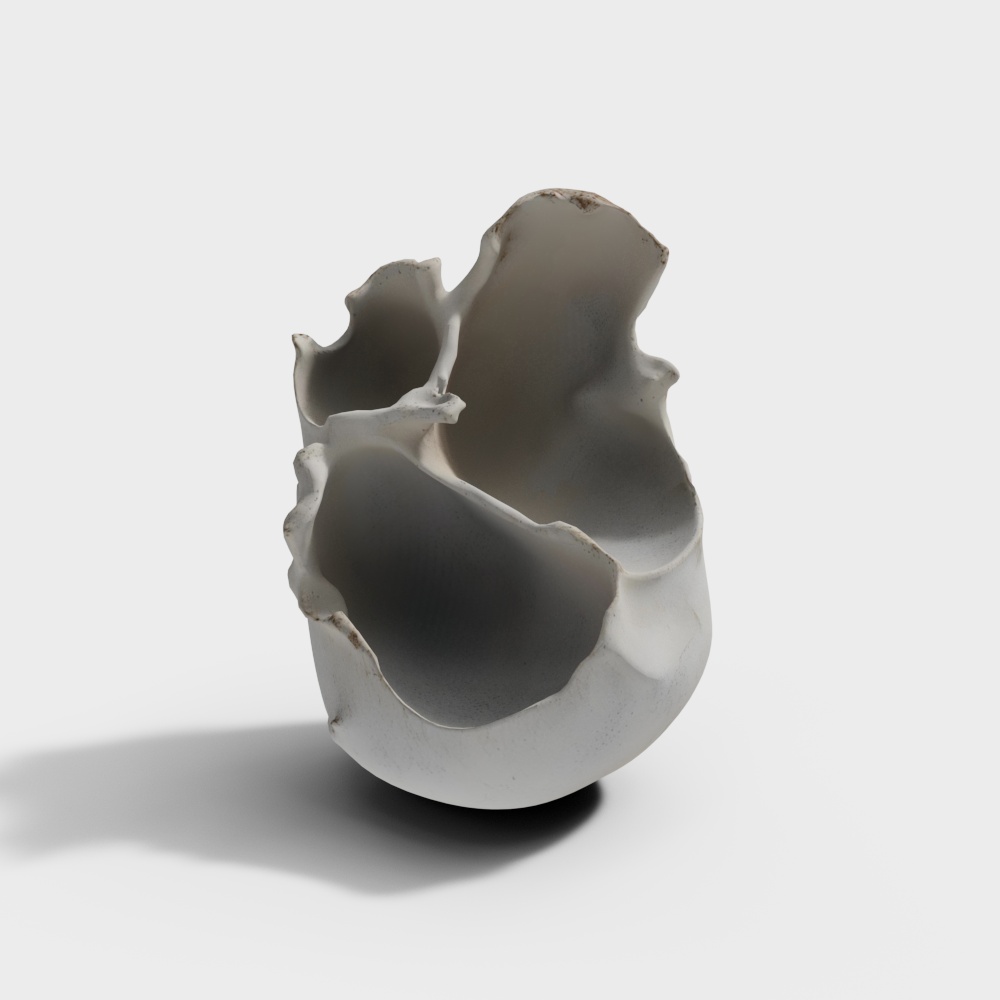 石膏艺术品-现代艺术装置摆件3D模型