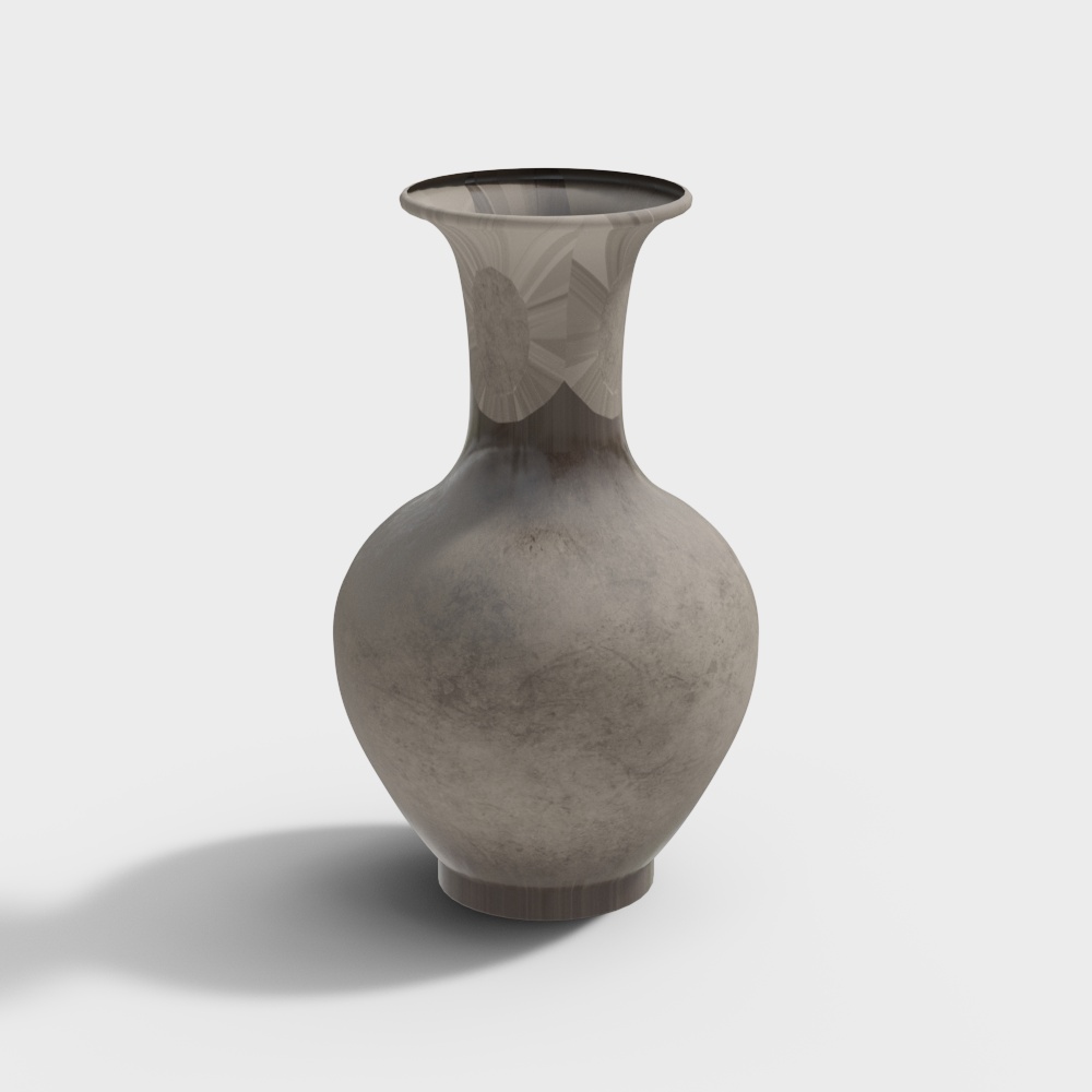 瓶罐艺术品-现代陶瓷摆件3D模型