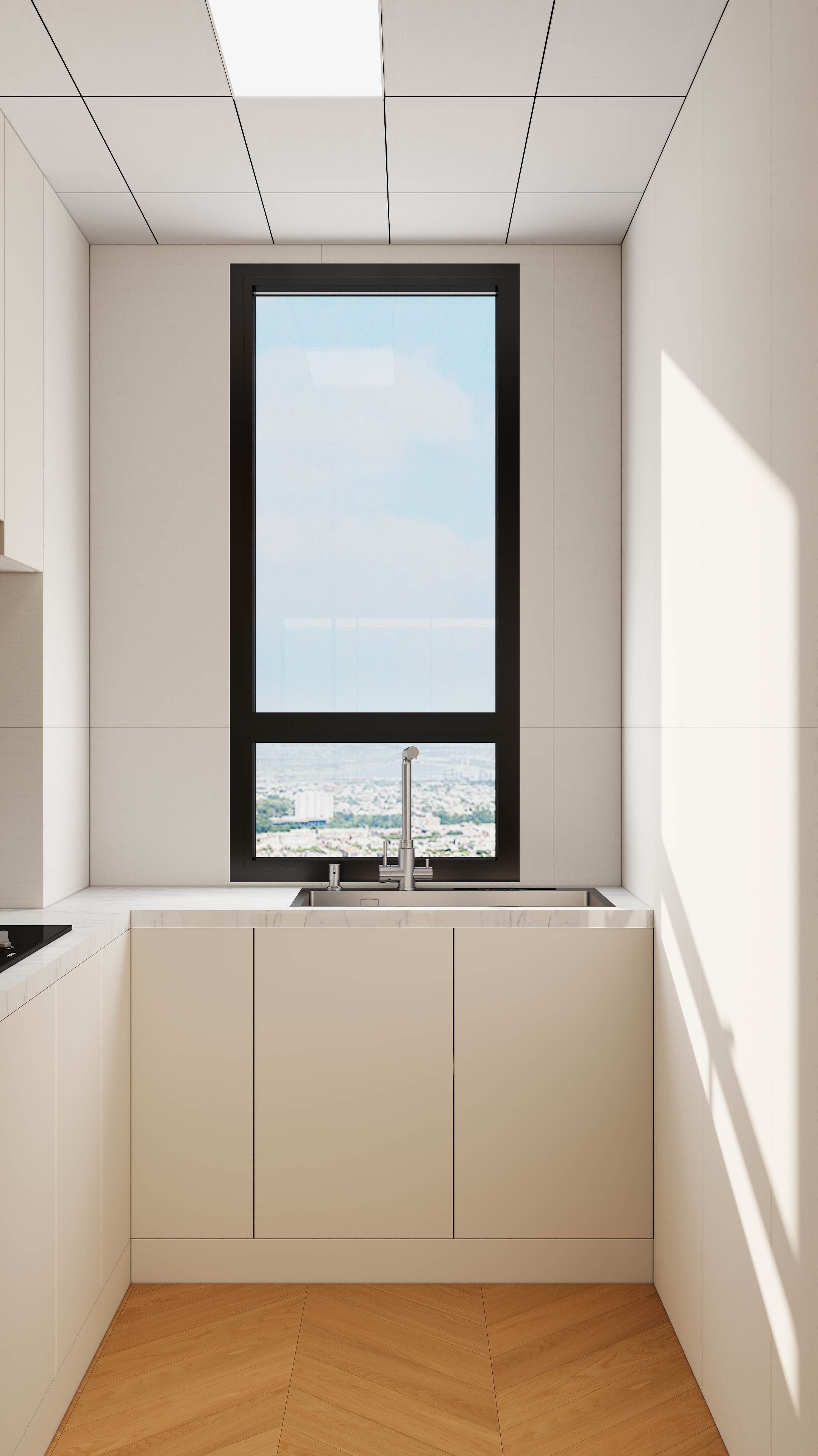 李青越-150方中古风格三居室装修效果图