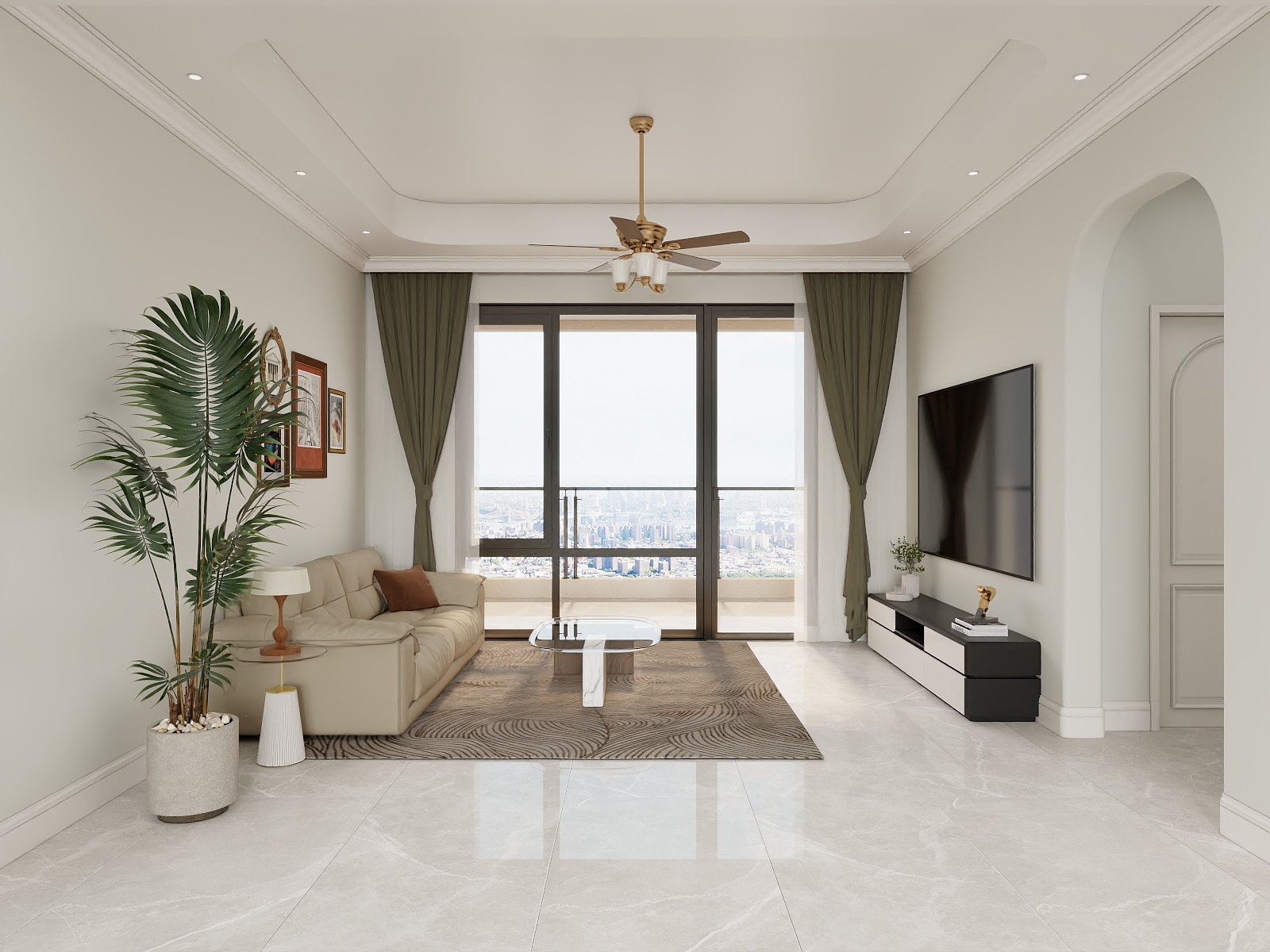 吴爽-300m²现代简约风格装修效果图