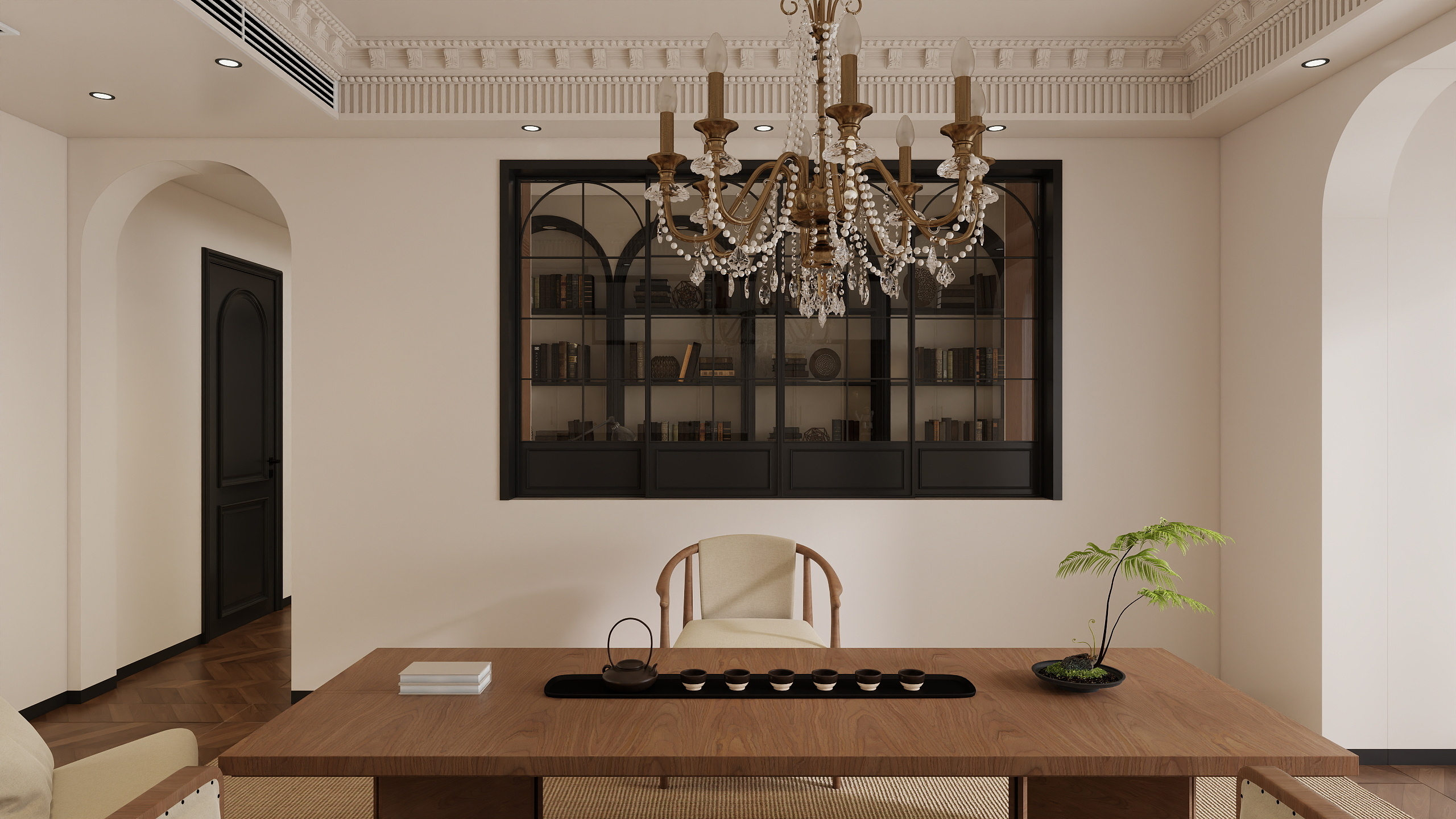 李青越-112平法式风格四居室装修效果图